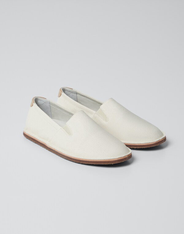 Canvas slip-on White Boy - Brunello Cucinelli
