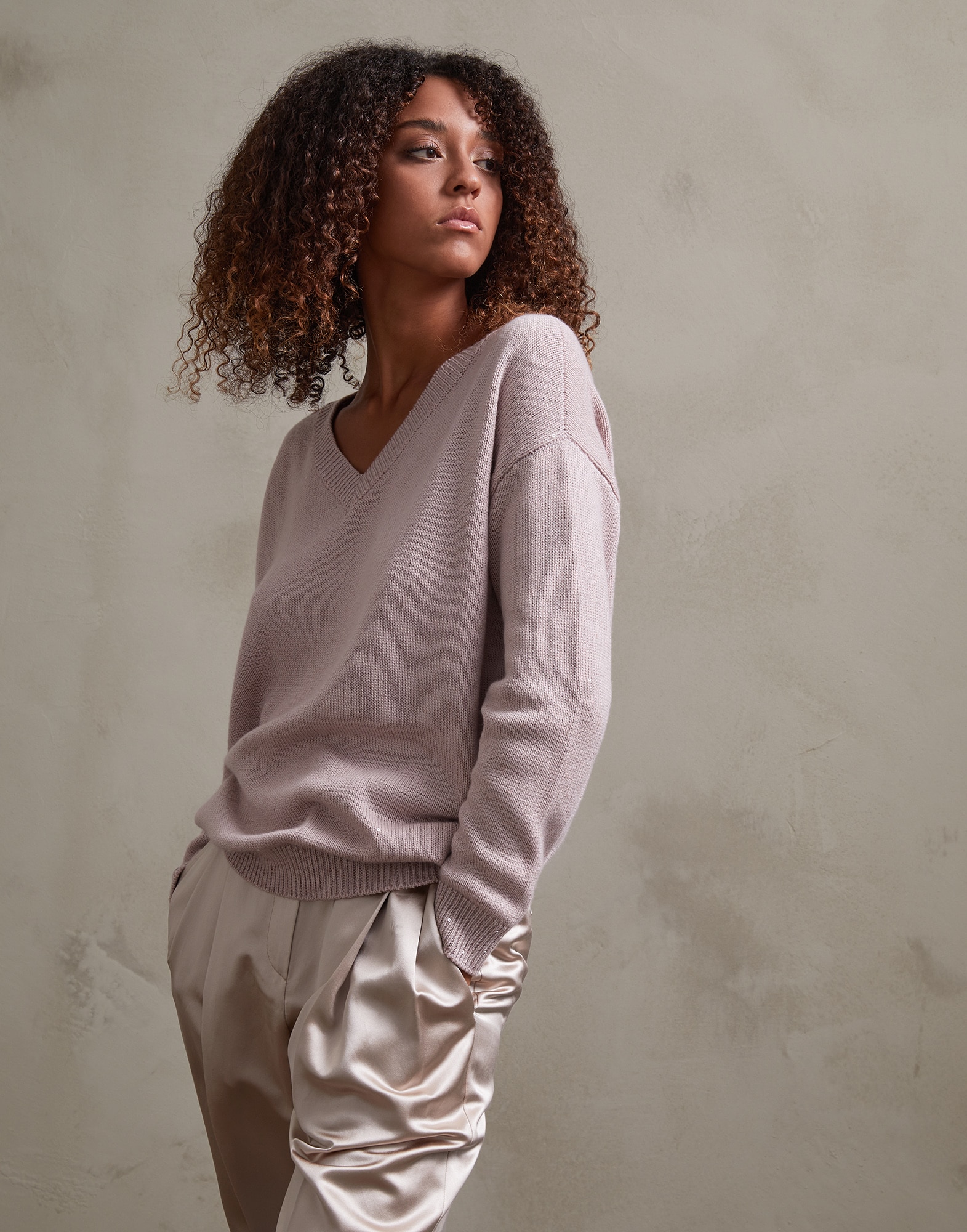V-neck Sweater - Front view