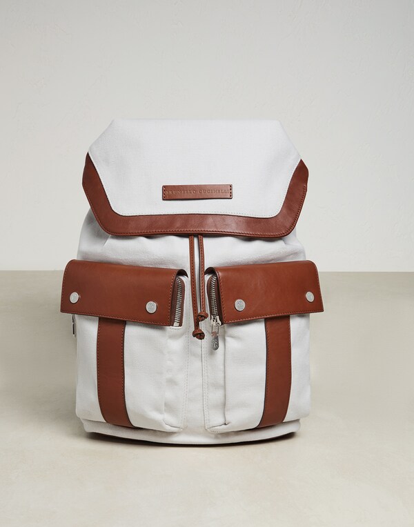 Leisure backpack White Man - Brunello Cucinelli