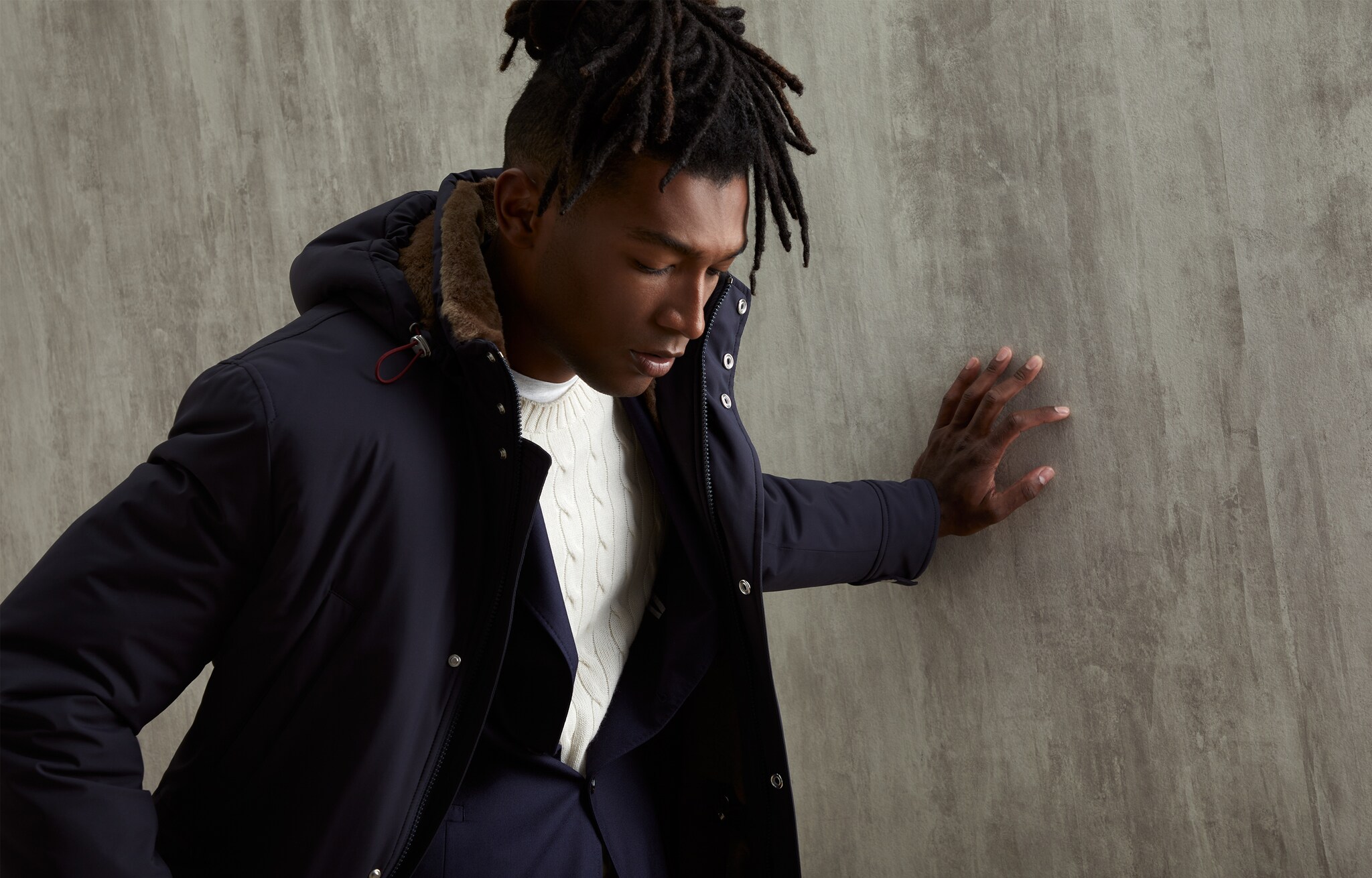 Parka imperméable Encre Homme - Brunello Cucinelli