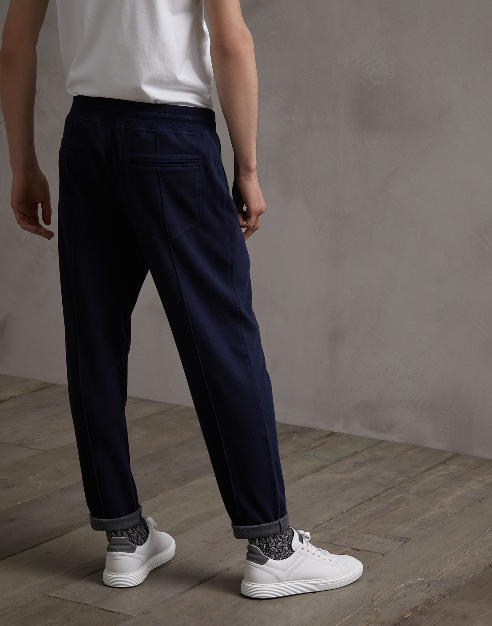 Pantalon Bleu Marine Homme 1 - Brunello Cucinelli