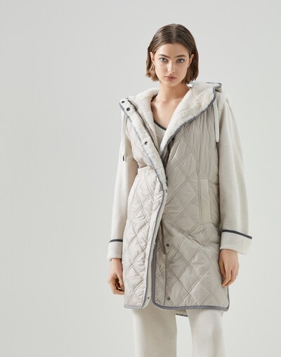Outerwear vest Light Grey Woman -
                        Brunello Cucinelli
                    