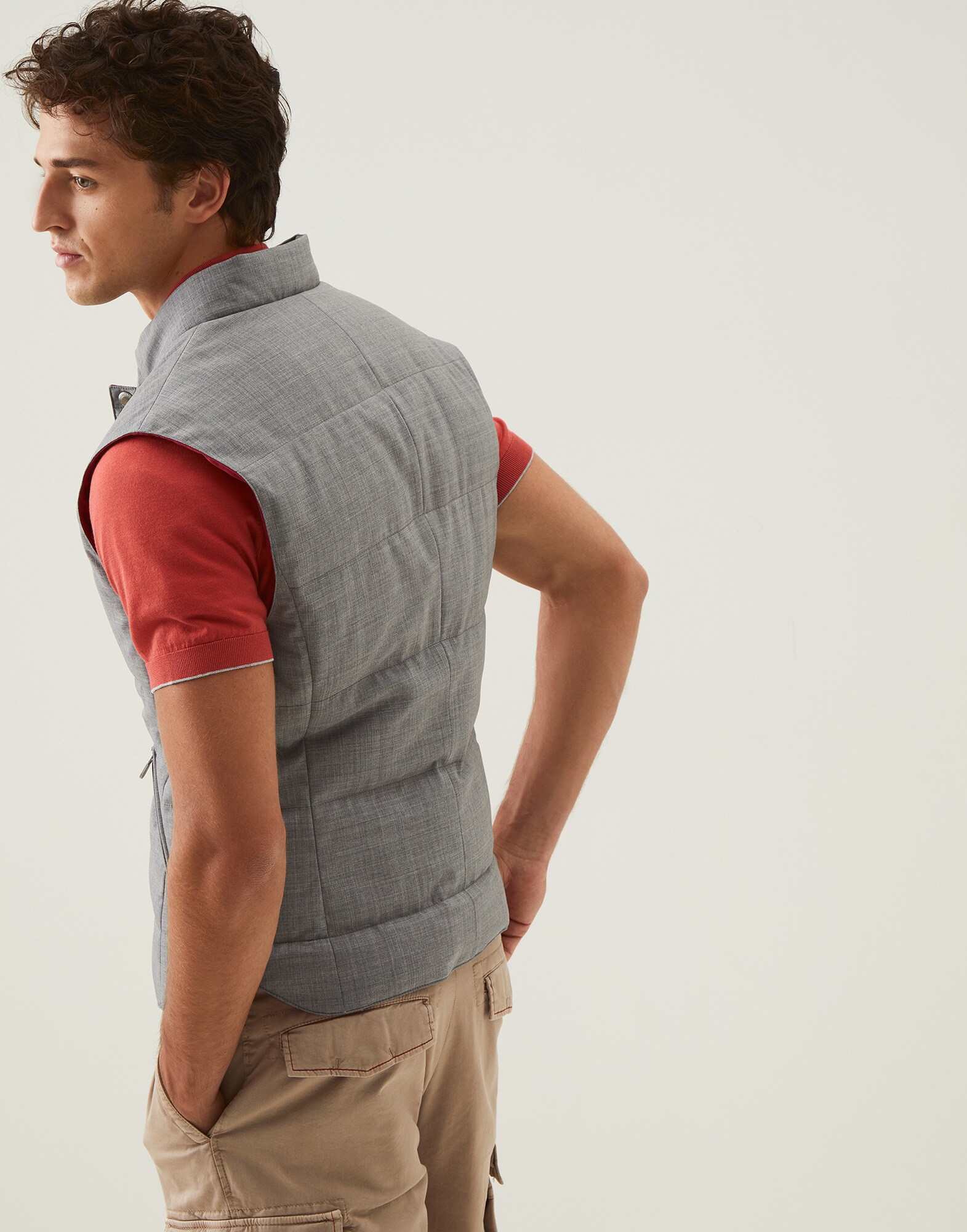 Down Sleeveless Jacket - Back