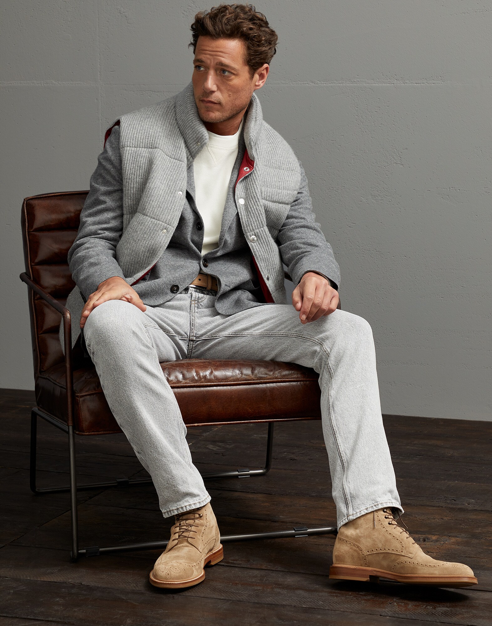 Knit Down Jacket - Full look