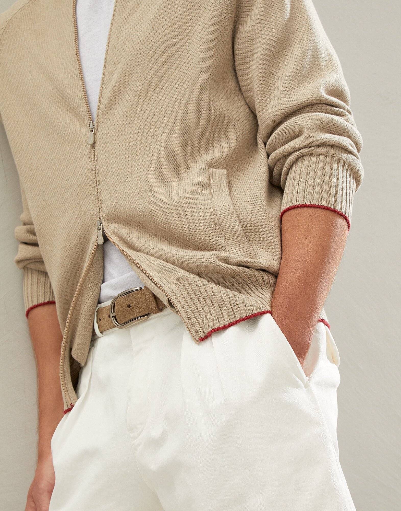 Zip-front Cardigan - Detail