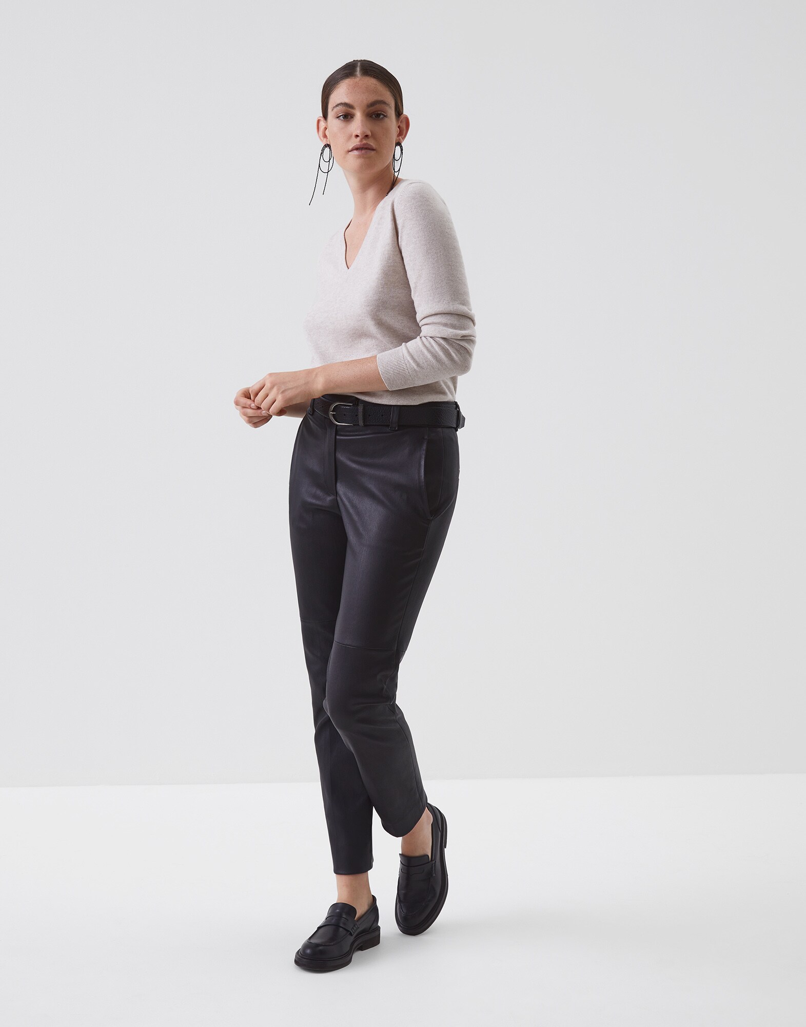 Pull Col V - Vue tenue complète