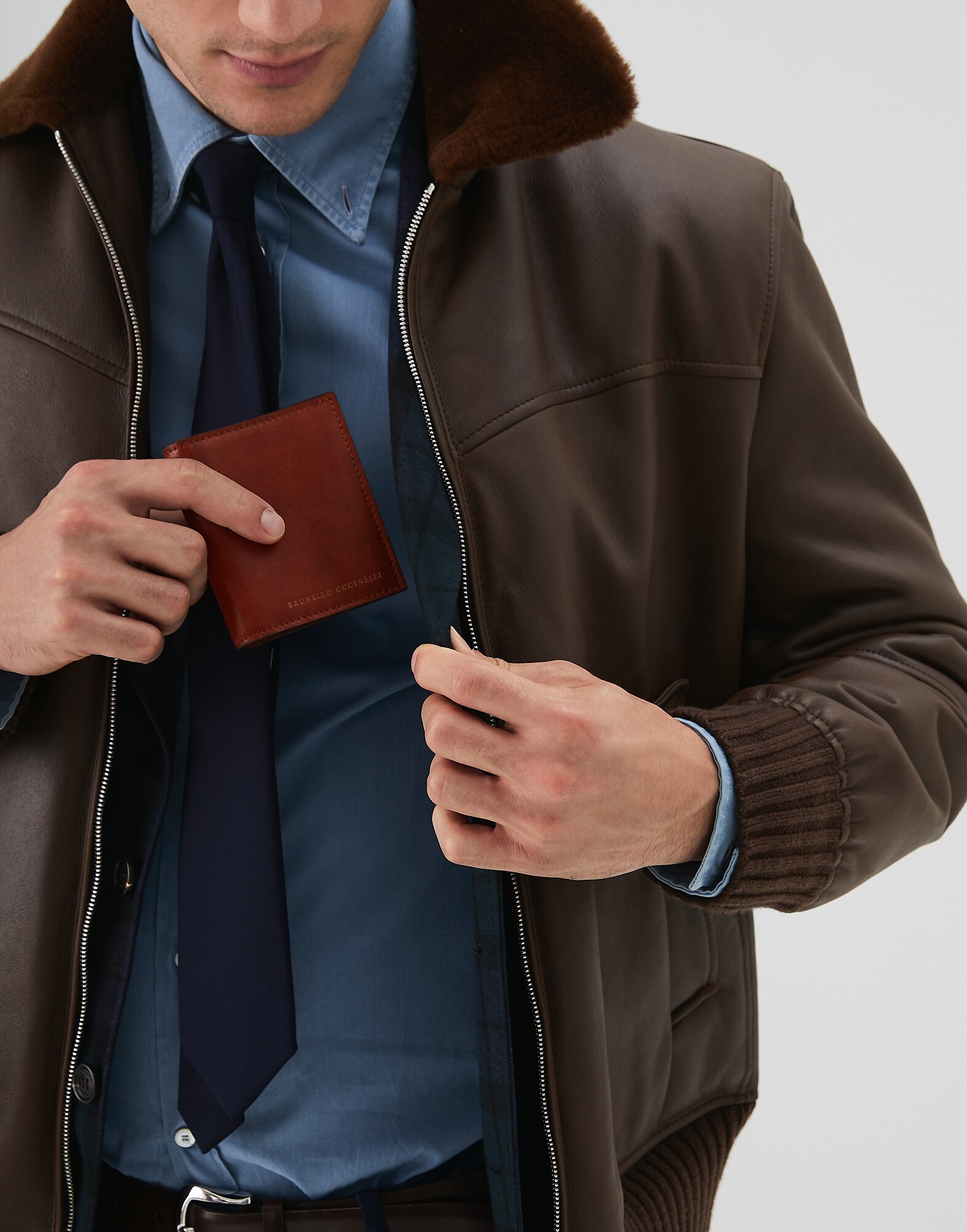 Wallet Cognac Man 0 - Brunello Cucinelli