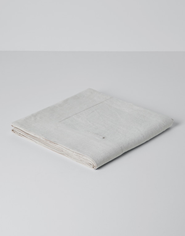 亚麻桌巾 白色 生活风格 - Brunello Cucinelli 