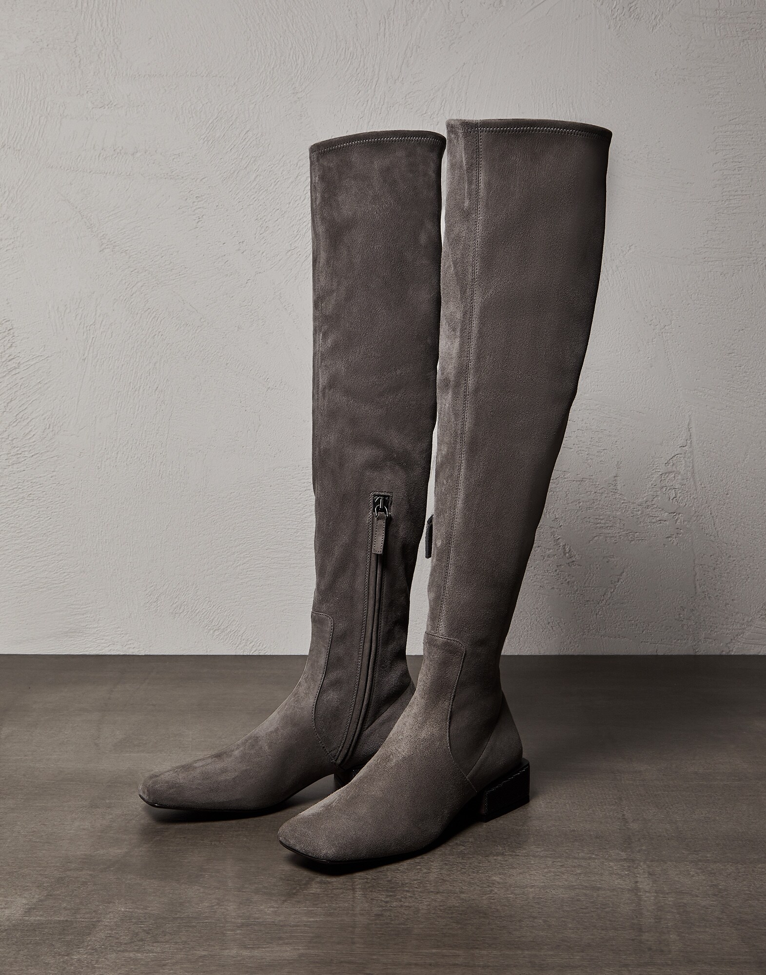 Over-the-Knee boots Grey Woman - Brunello Cucinelli