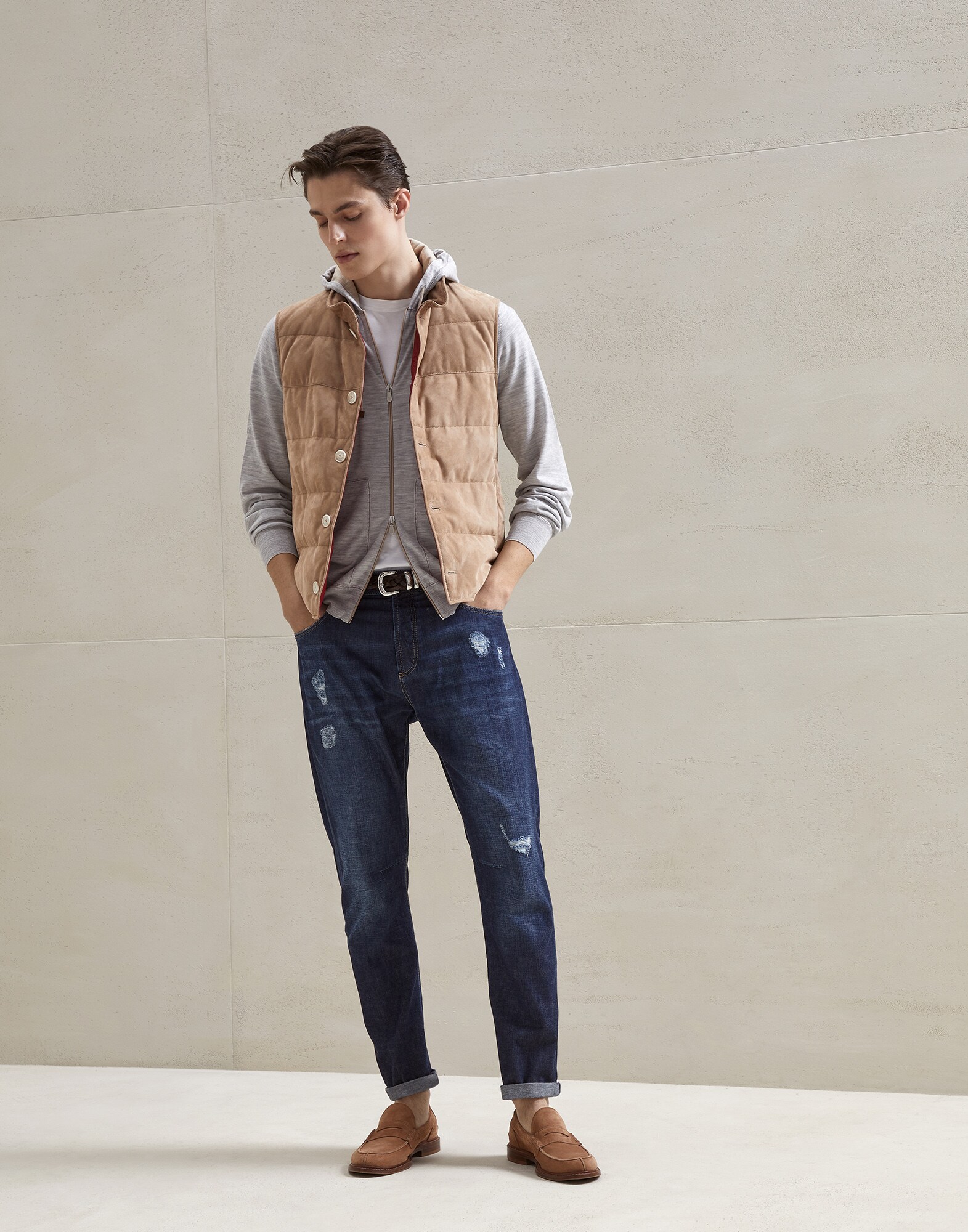 Zip-front Cardigan - Full look
