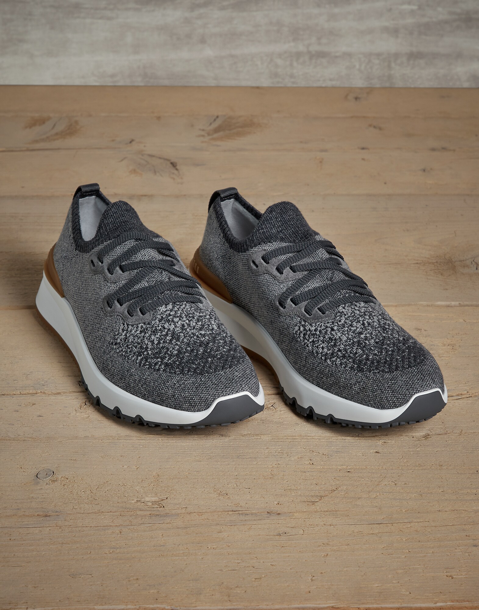 Knit runners Anthracite Man - Brunello Cucinelli