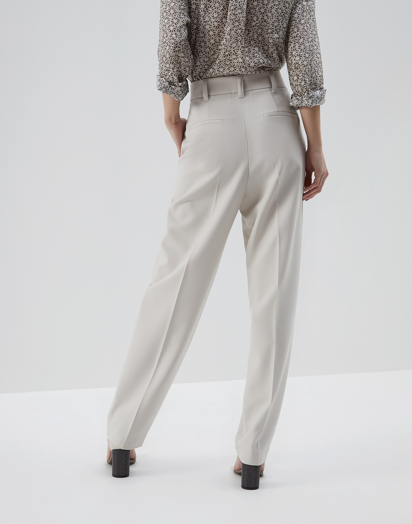 Pantalones Leche Mujer 1 - Brunello Cucinelli