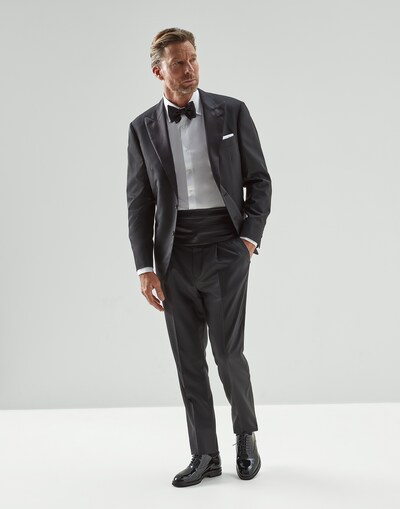 Tuxedo with peak lapel Black Man - Brunello Cucinelli 
