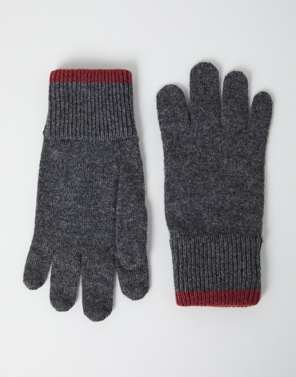 Cashmere gloves Dark Grey Boy - Brunello Cucinelli 