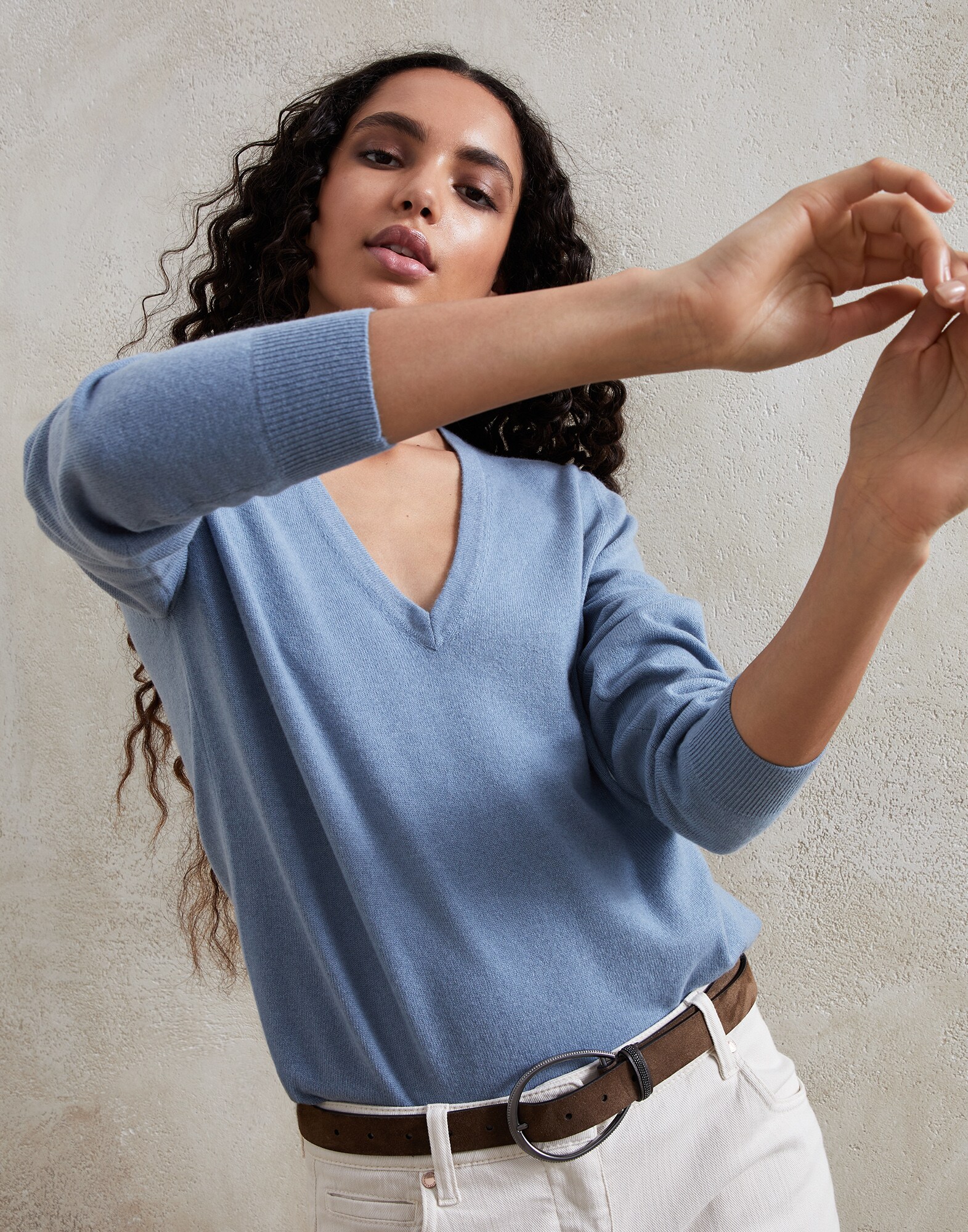 Pull en cachemire Lagune Femme - Brunello Cucinelli