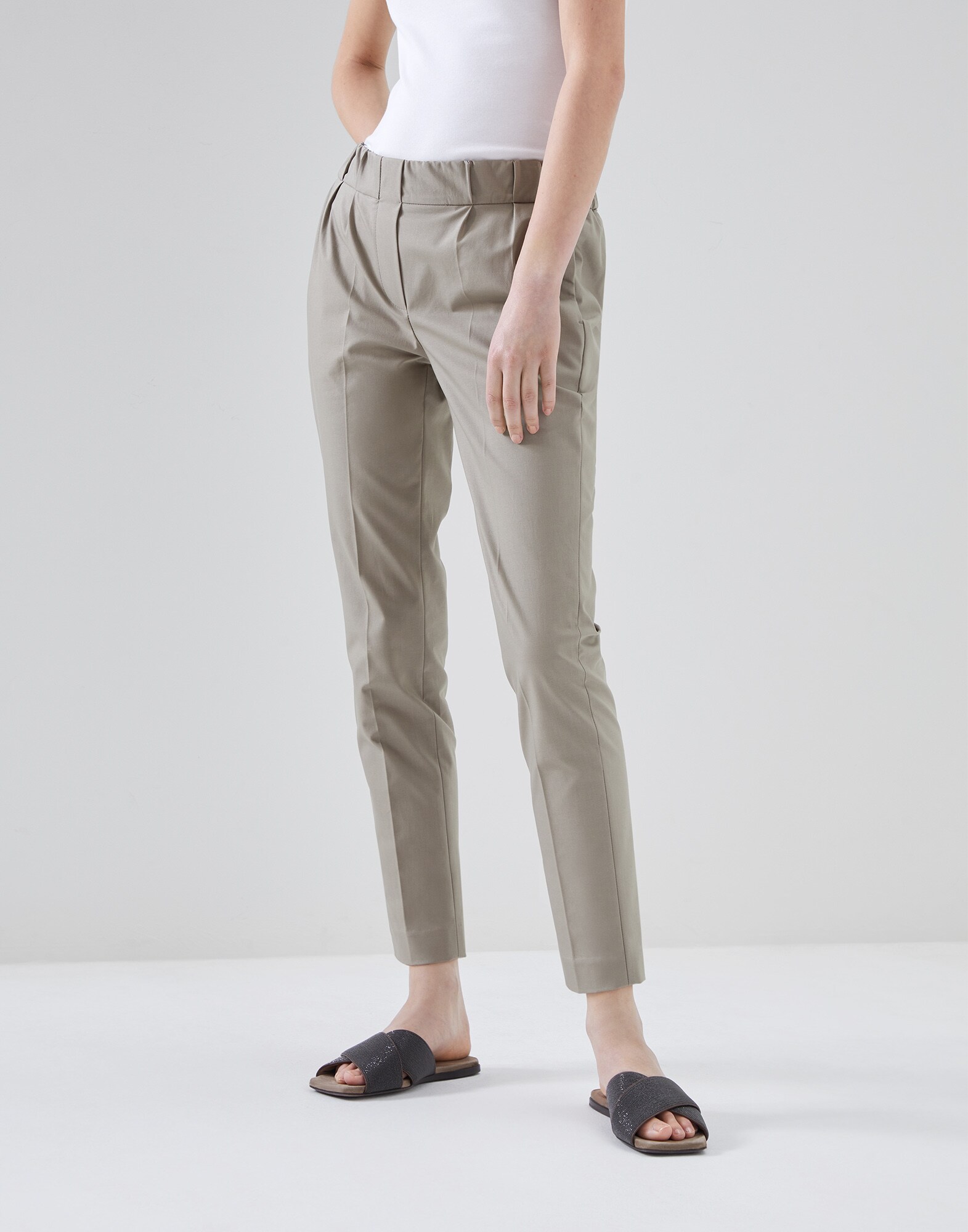 Брюки Tailored Зеленый Женщина - Brunello Cucinelli