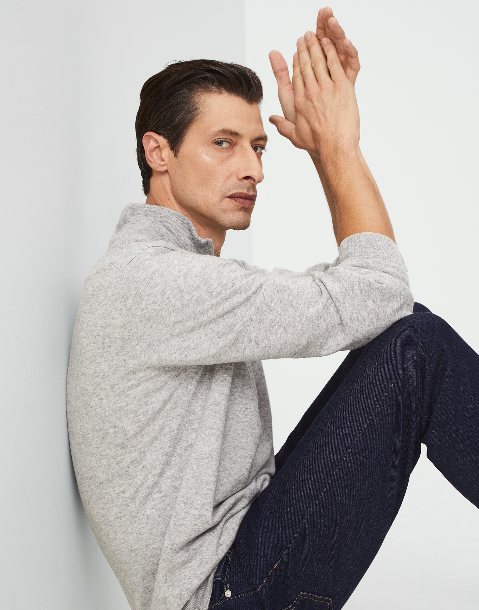 High Neck Sweater - Editorial view