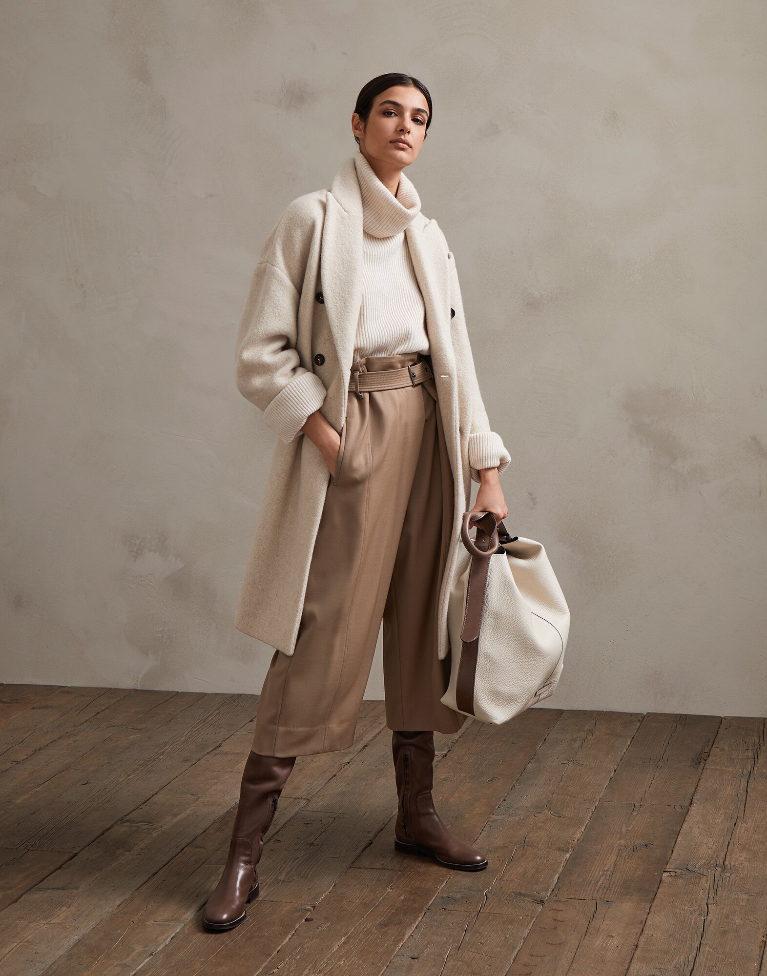Trousers Light Brown Woman 3 - Brunello Cucinelli