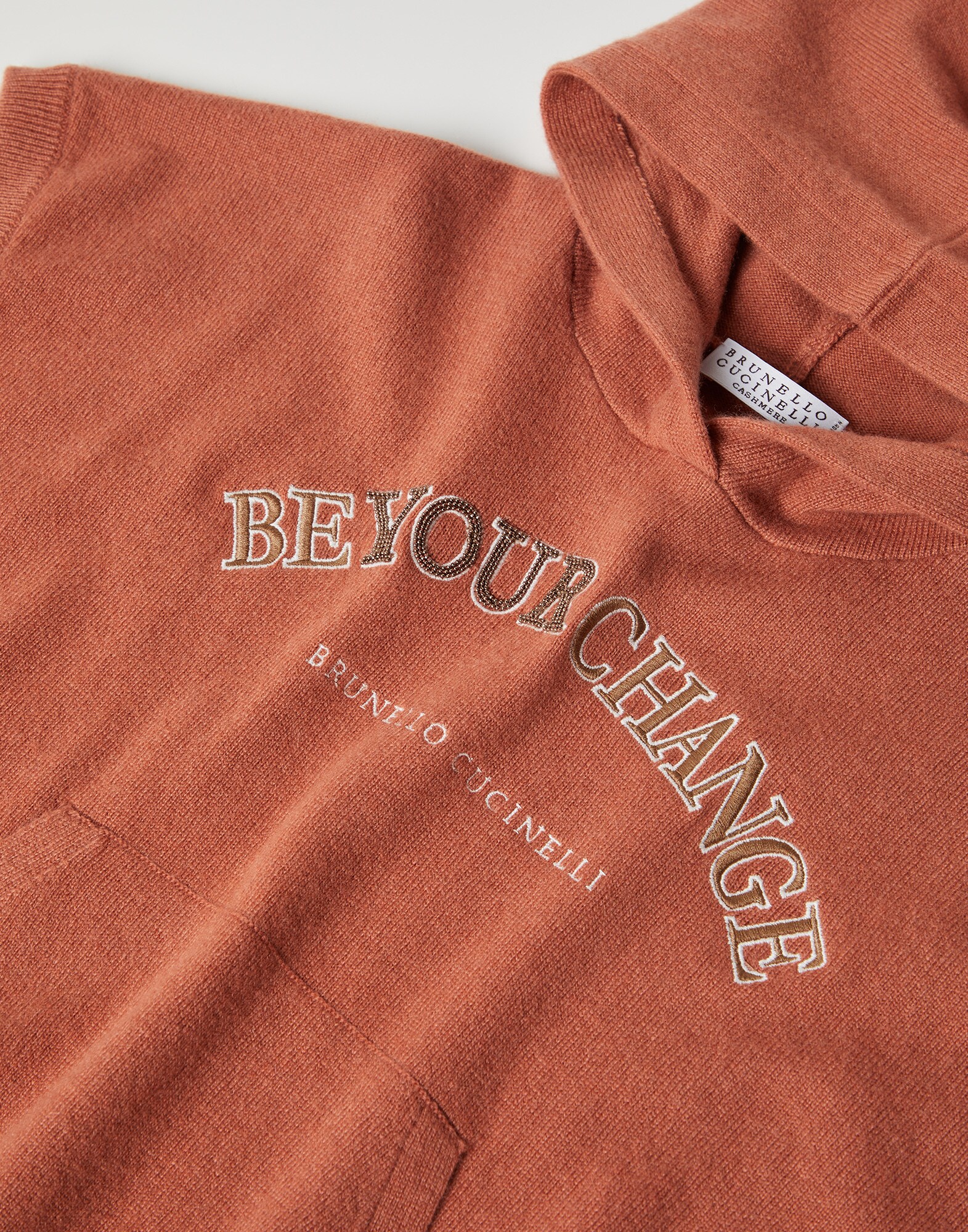 Wool, cashmere and silk sweater
                            Orange Girl - Brunello Cucinelli
                        
