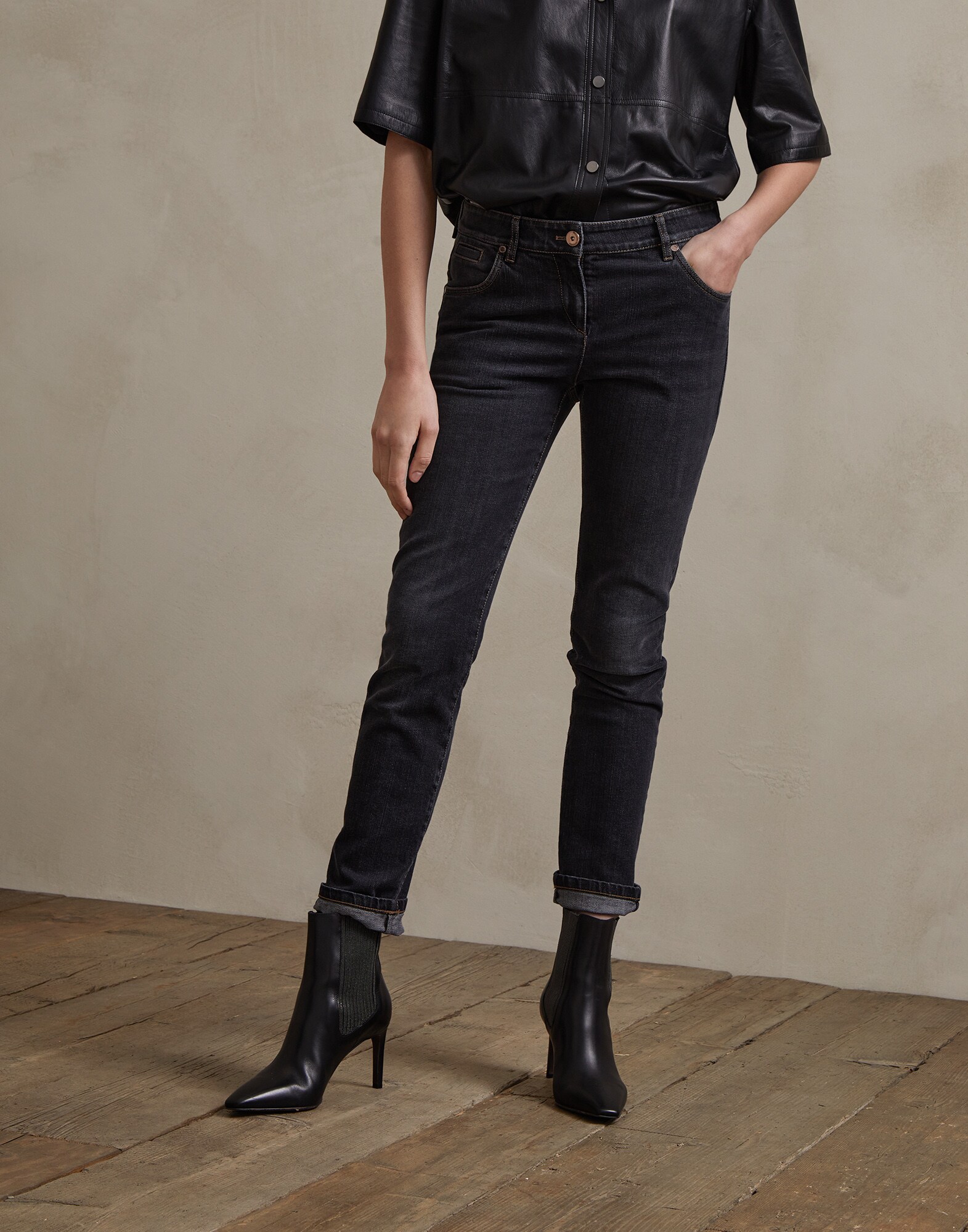 Denim Trousers - Front