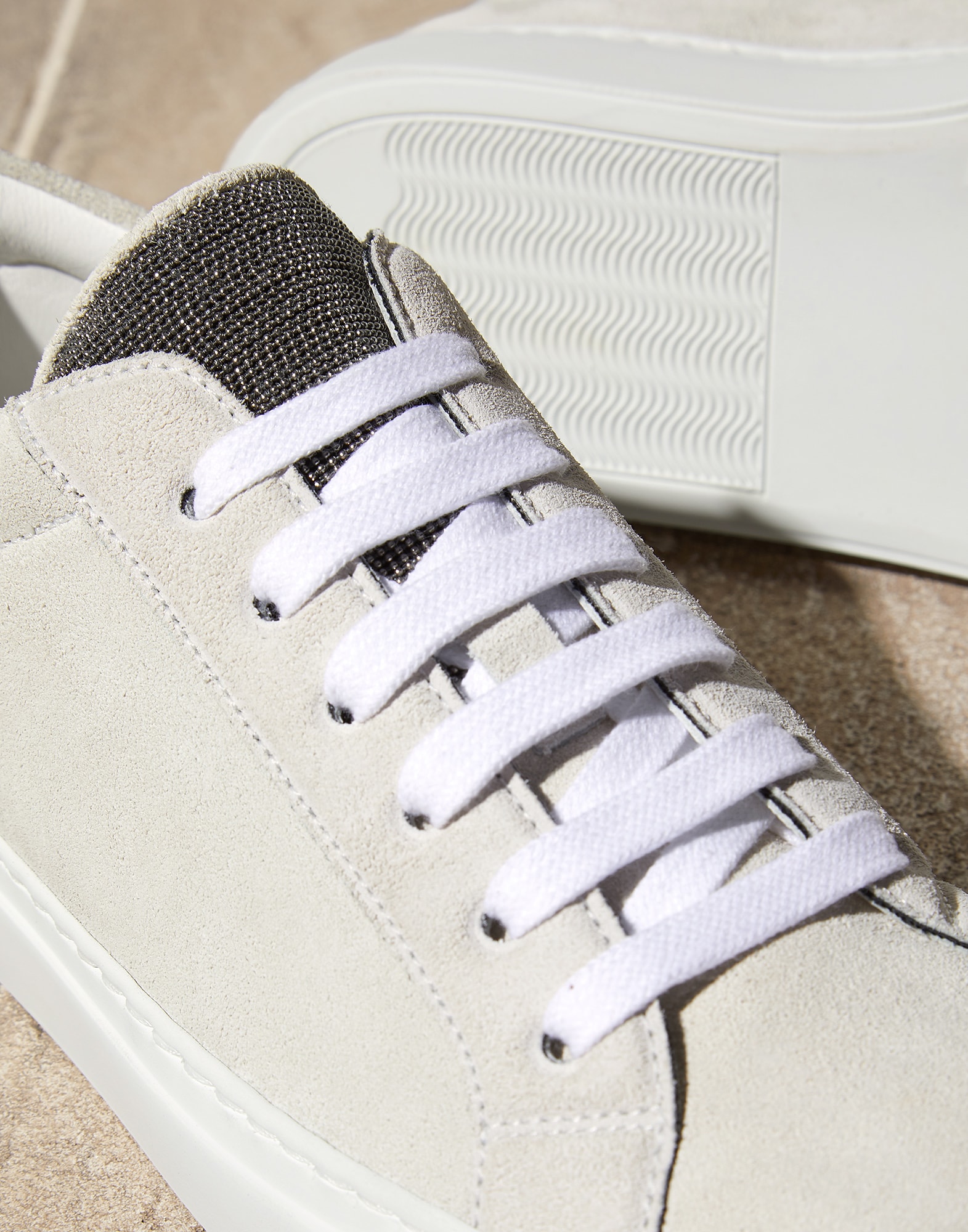 Suede sneakers White Woman - Brunello Cucinelli