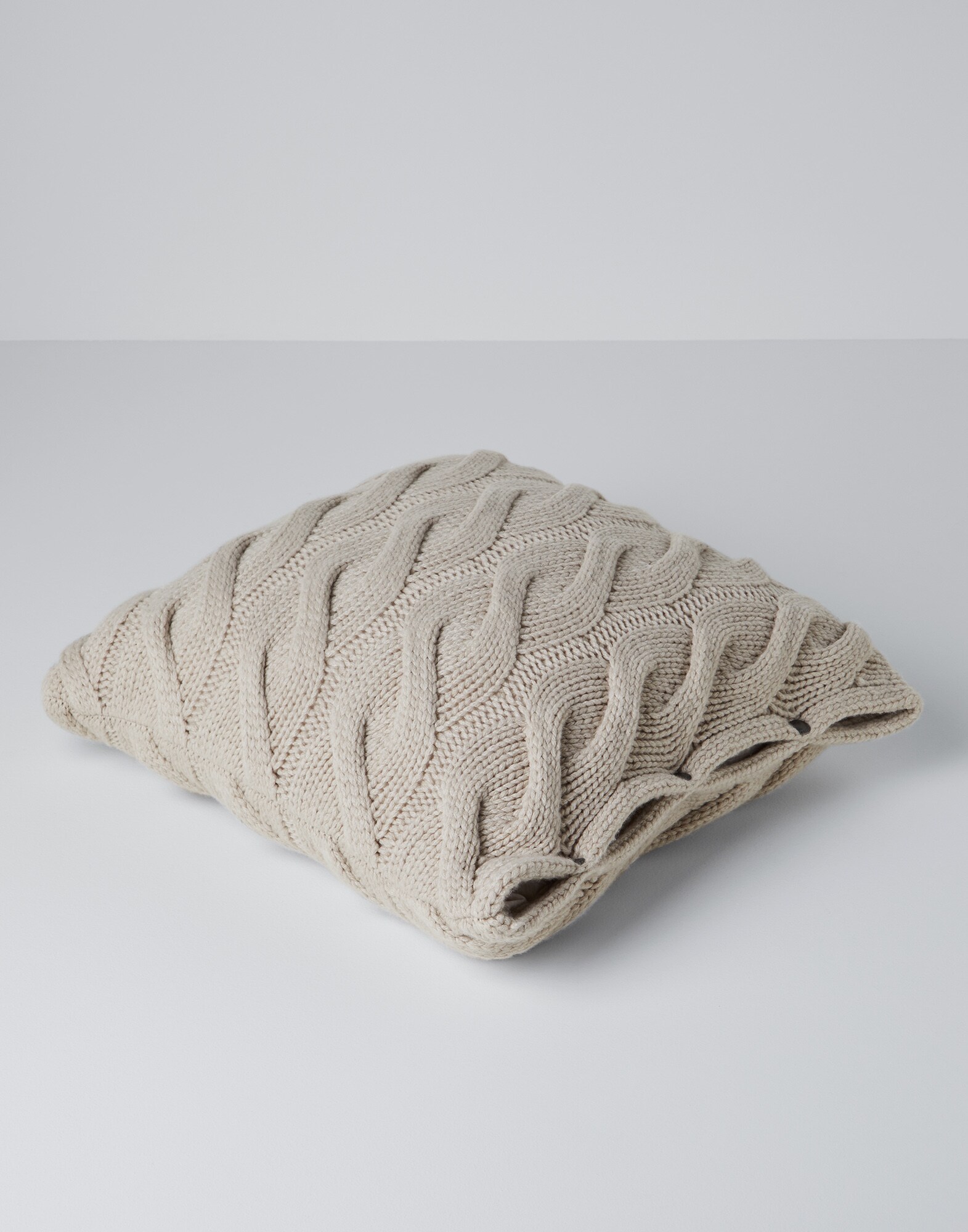 Large knit cushion