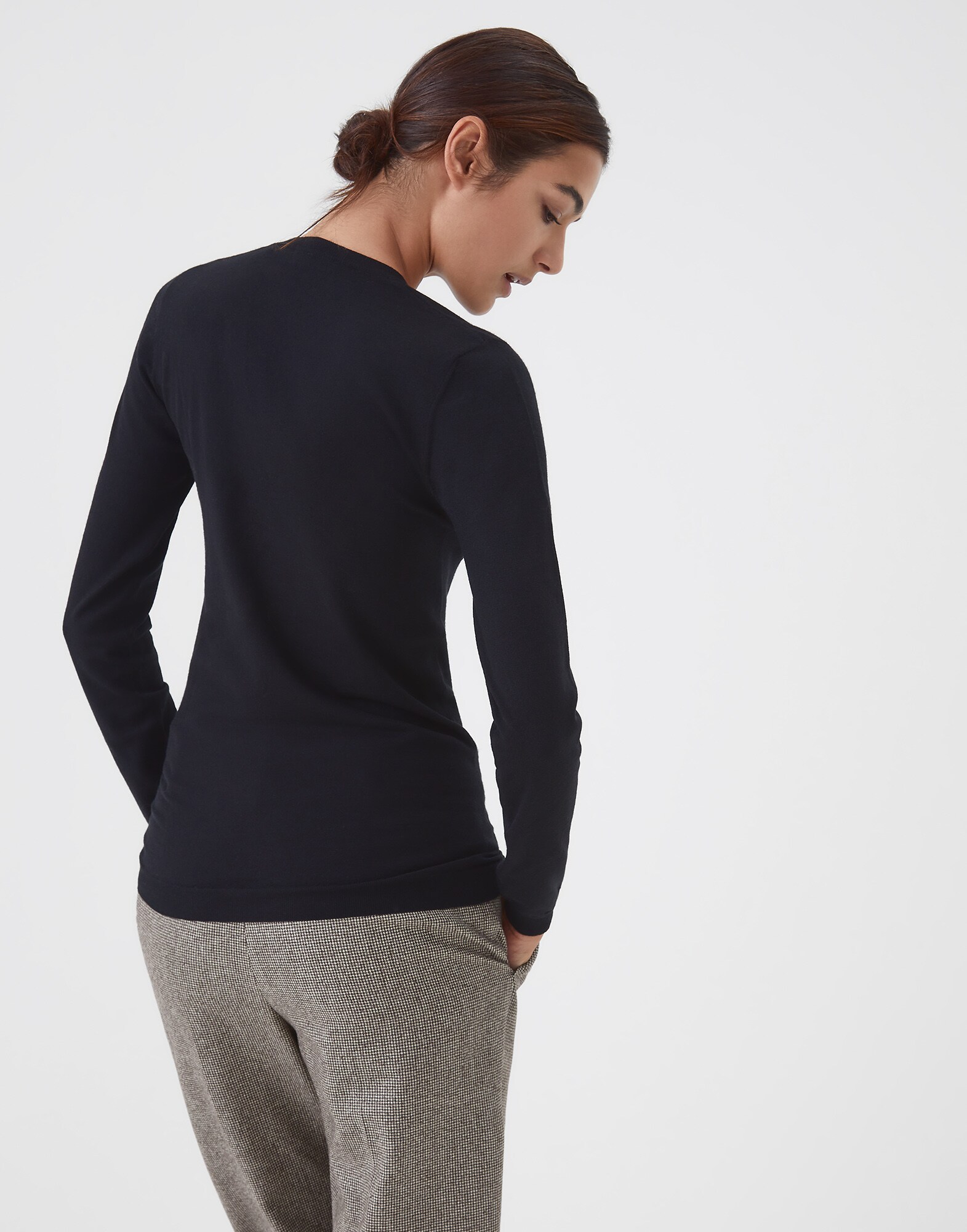 V-neck Sweater - Back