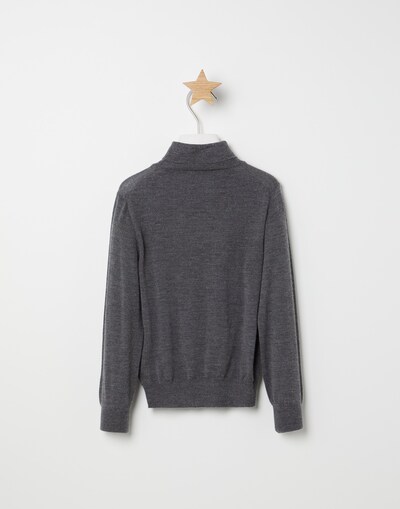 High Neck Sweater - Back view