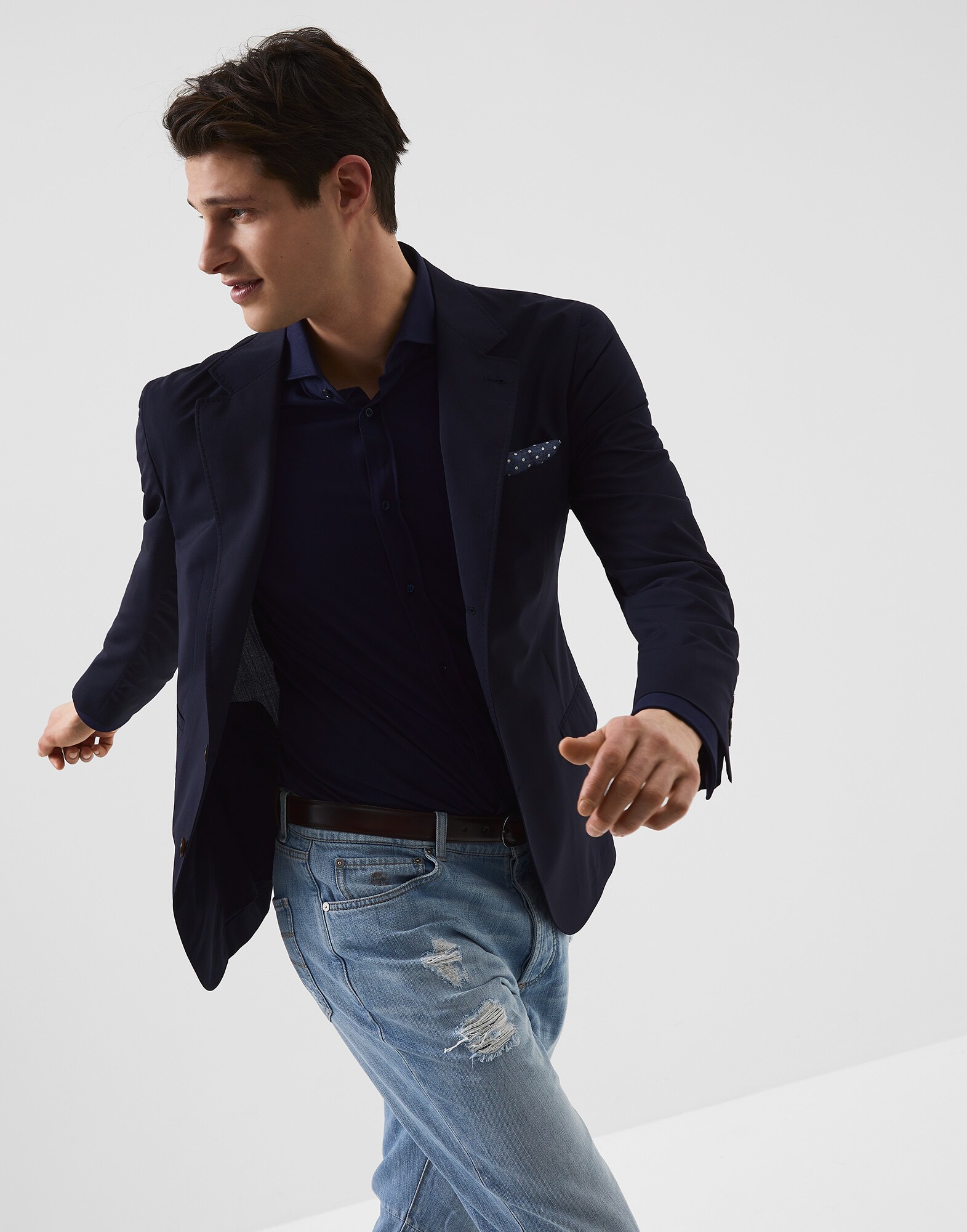 Einreihiger Blazer - Editorial-Ansicht