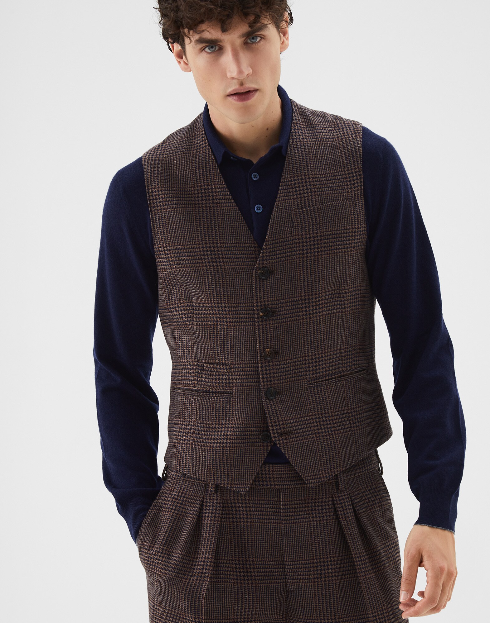 Vest Brown Man 1 - Brunello Cucinelli
