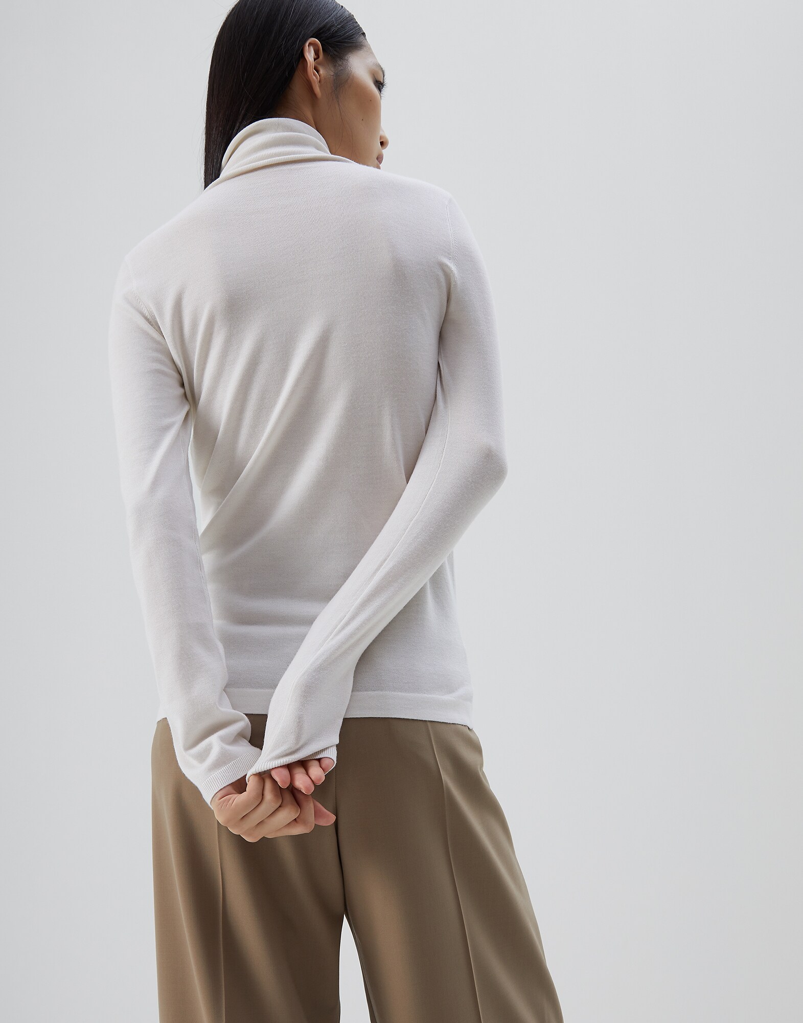 High Neck Sweater - Back view