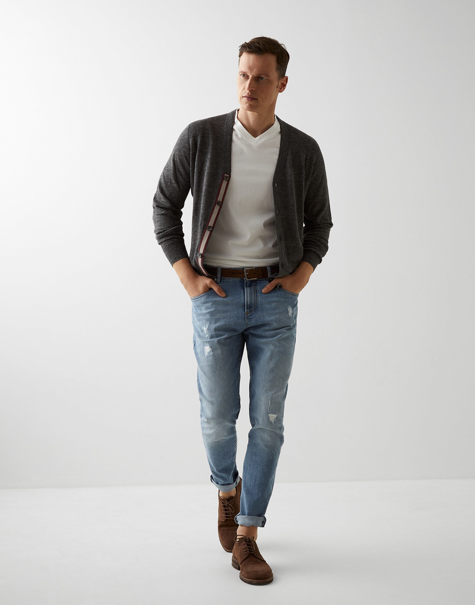Button-front Cardigan - Full look