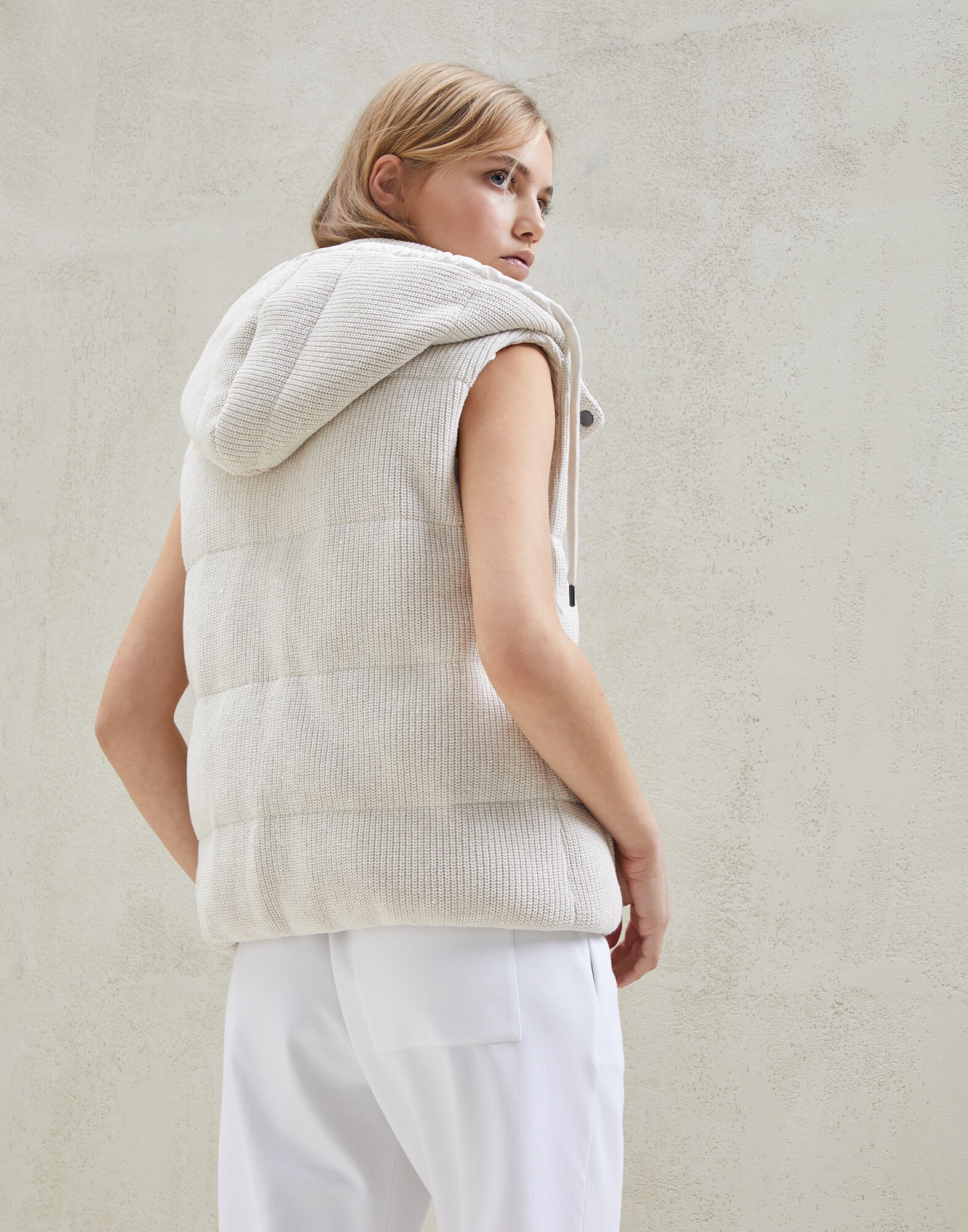Knit Down Jacket - Back view
