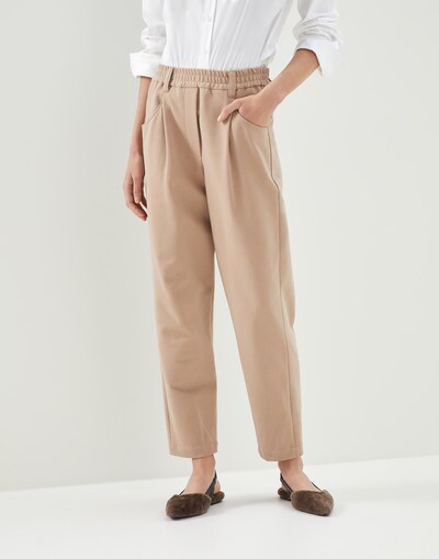Baggy trousers Biscuit Woman - Brunello Cucinelli 