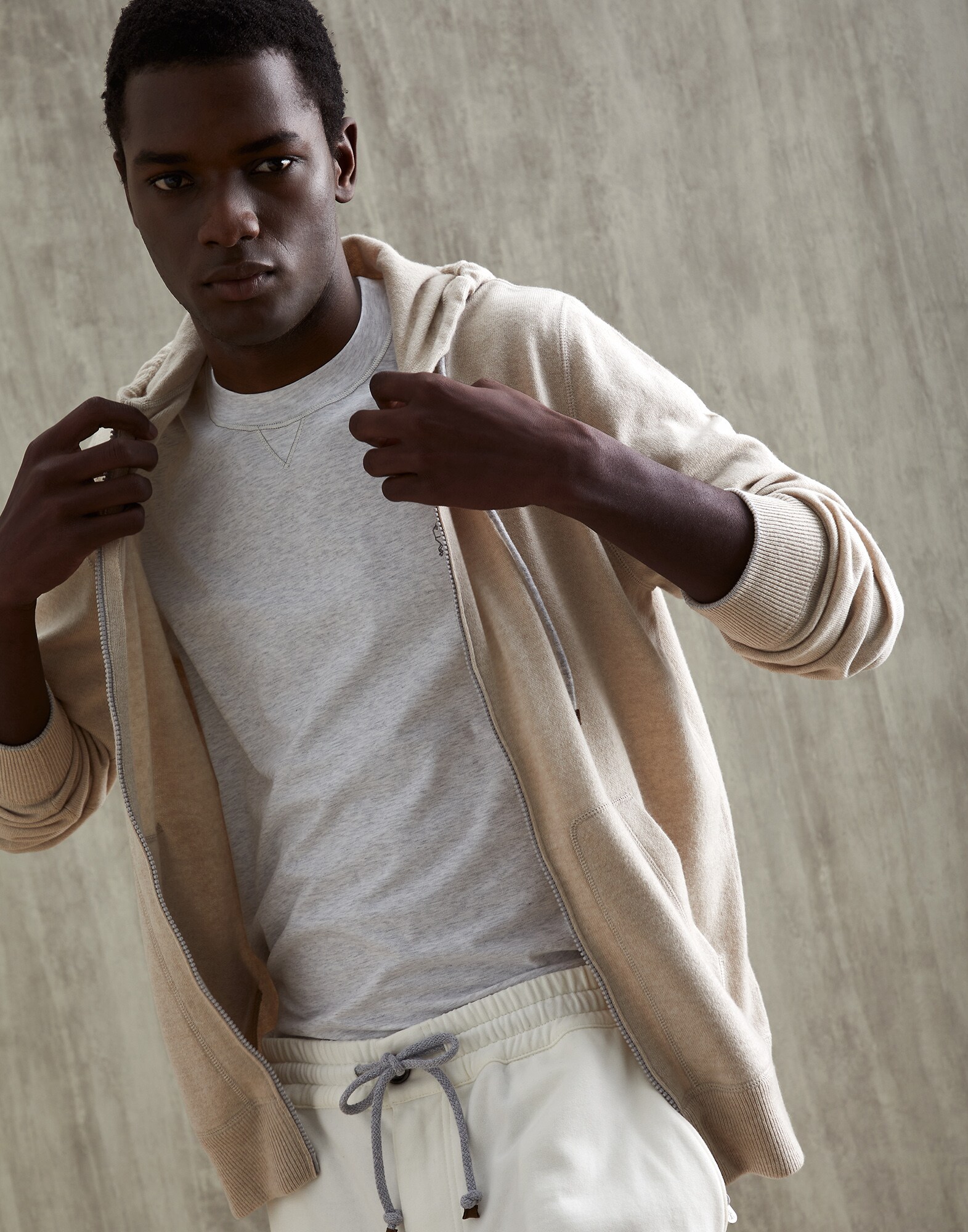 Zip-front Cardigan - Editorial view