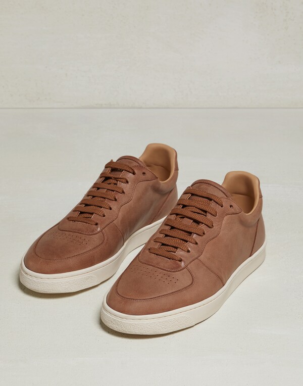 Calfskin sneakers Leather Man - Brunello Cucinelli 