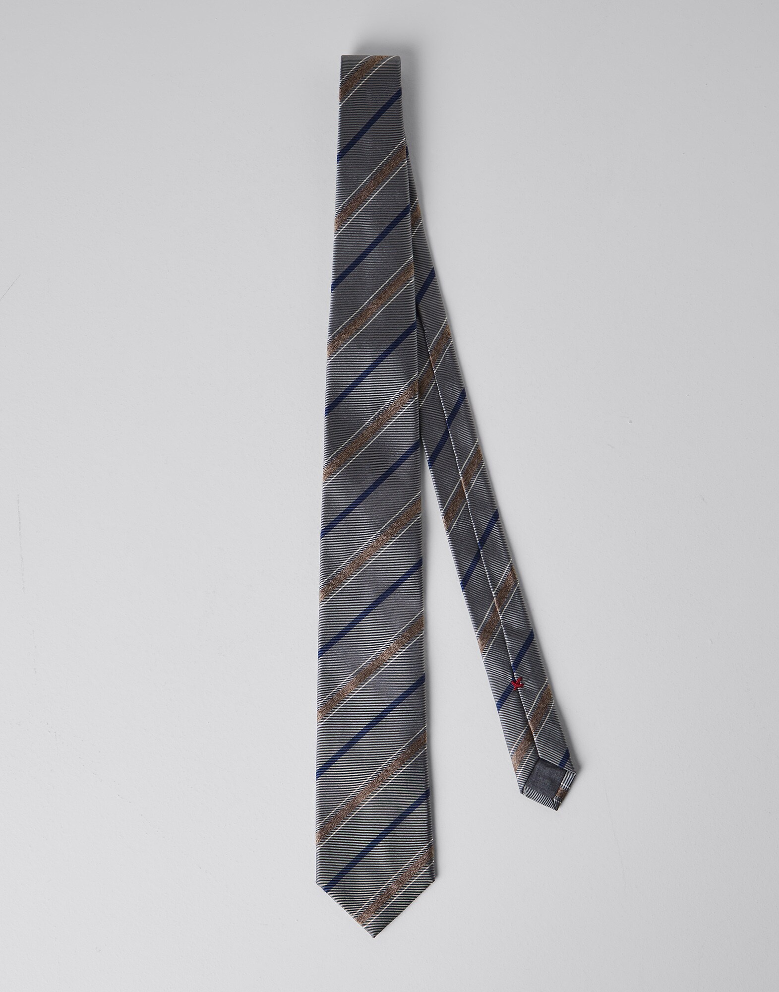 条纹真丝领带
