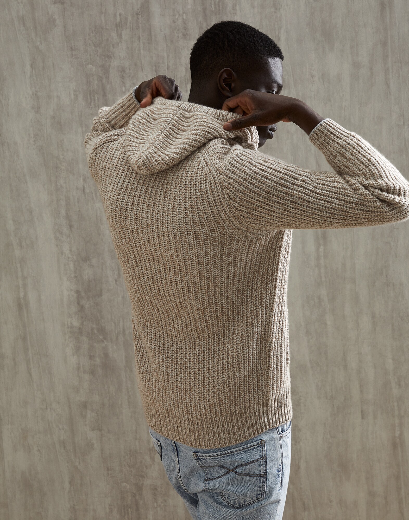 Zip-front Cardigan - Back view
