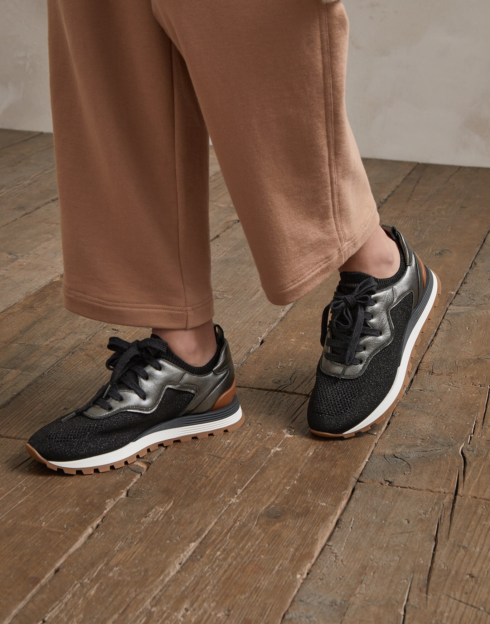 スニーカー ブラック レディース 4 - Brunello Cucinelli