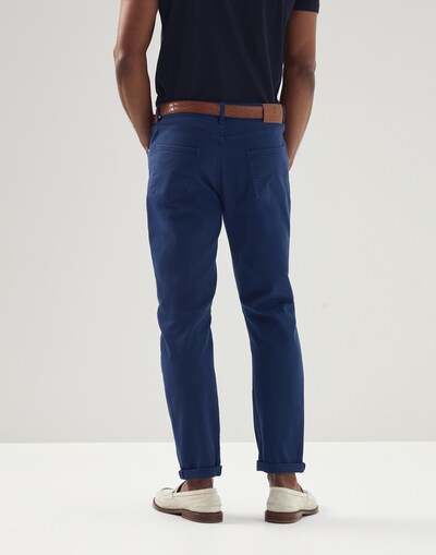 Denim Five-Pocket Trousers - Back view