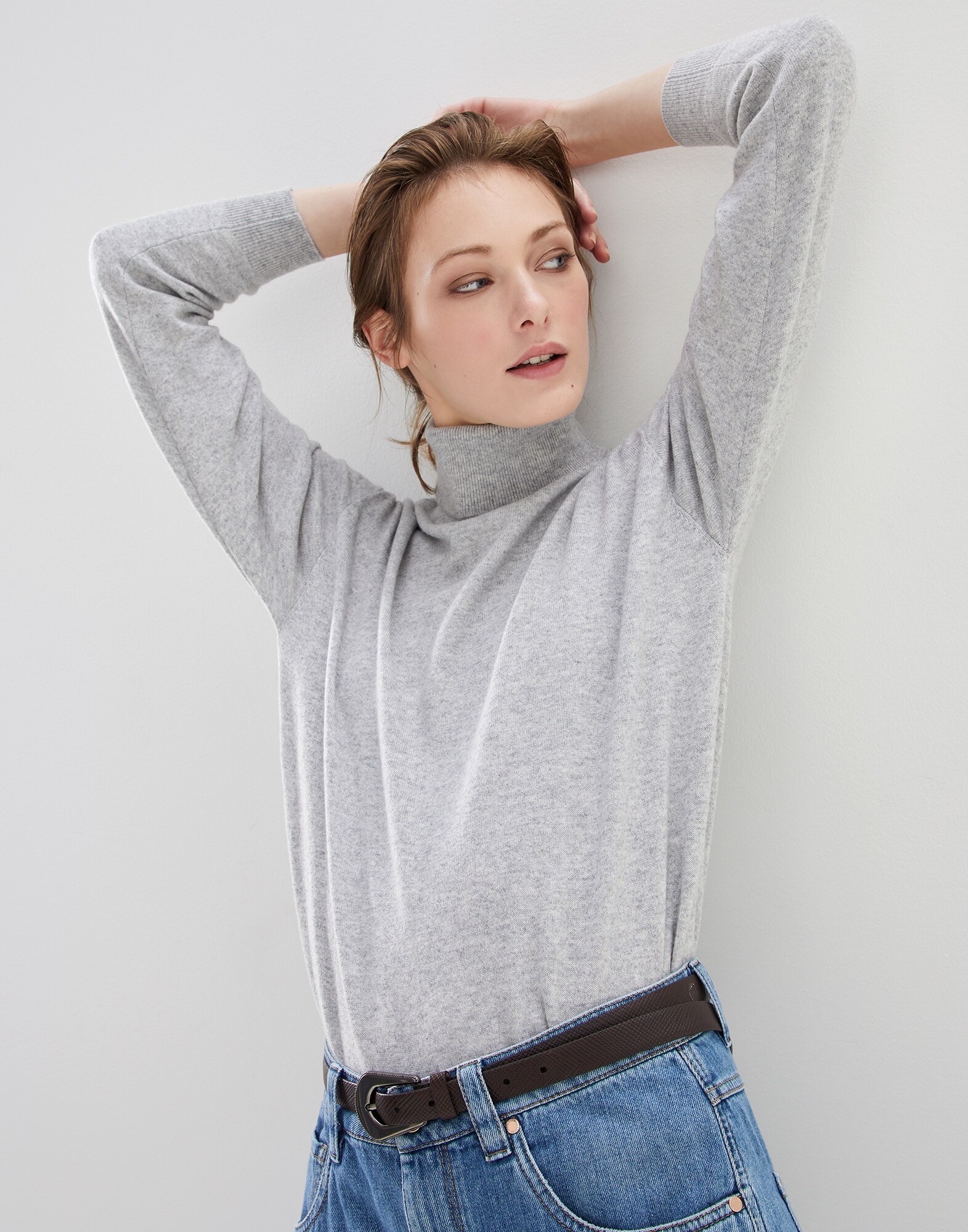 Sweater with monili Pebble Woman - Brunello Cucinelli