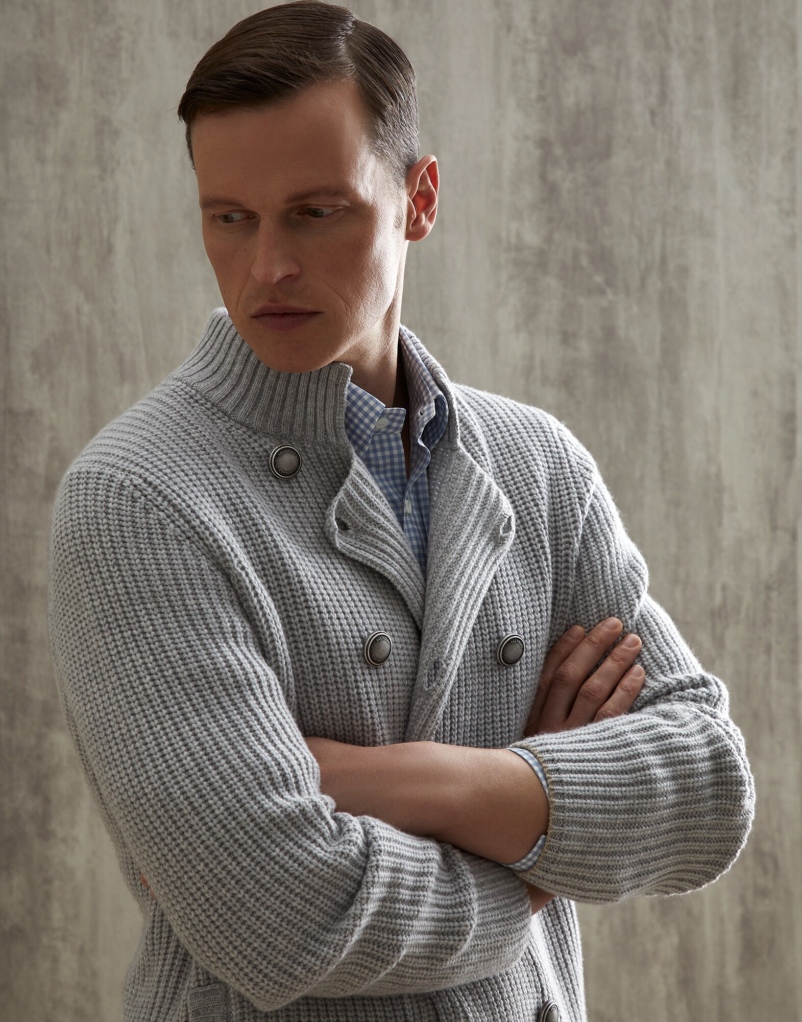 Button-front Cardigan - Detail view