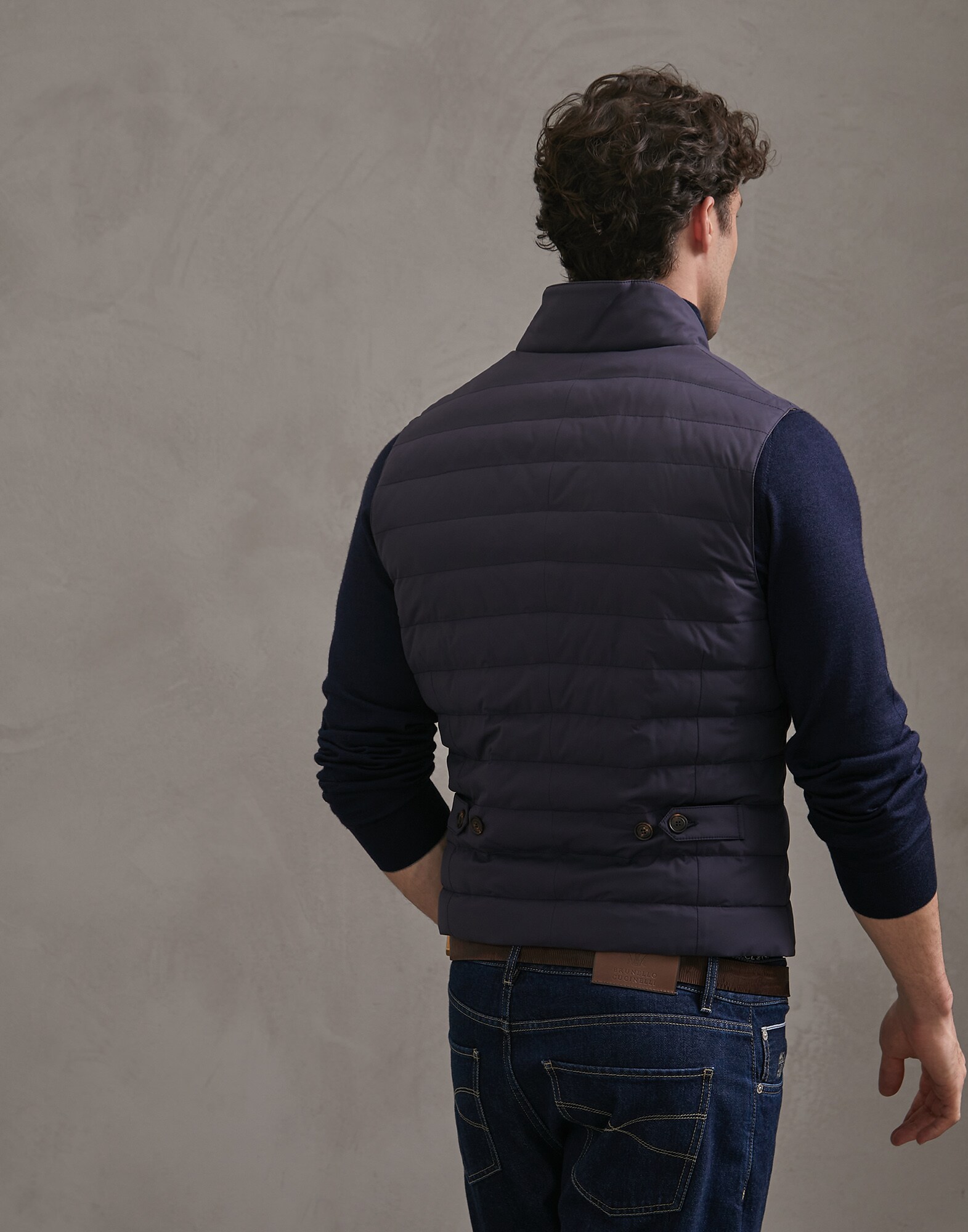 Down Sleeveless Jacket - Back