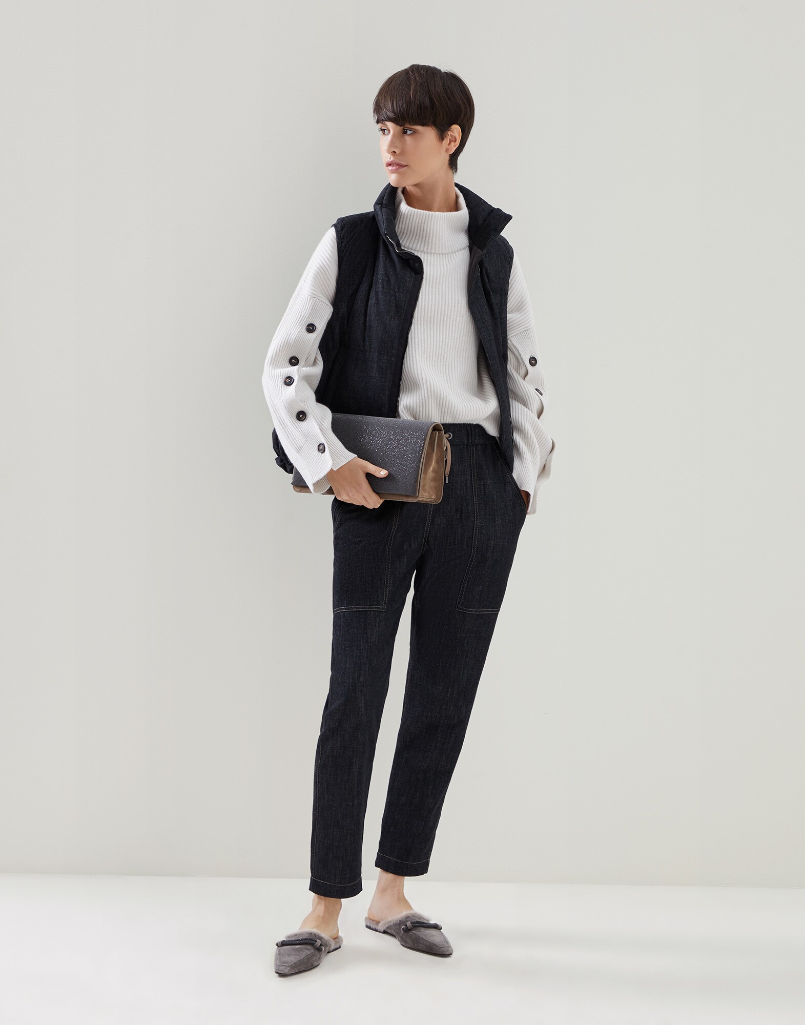Down Vest - Full look