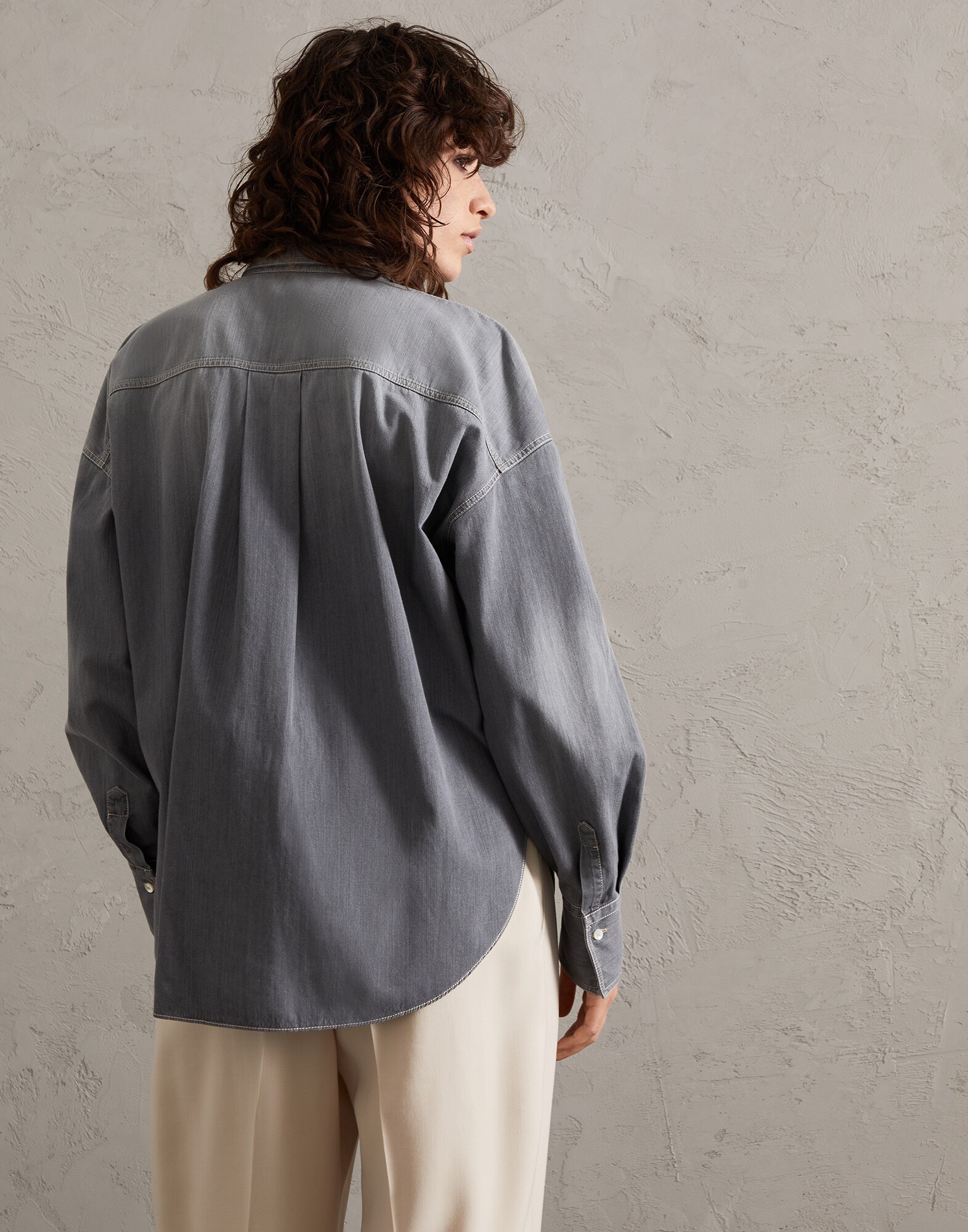 Denim Shirt - Back view