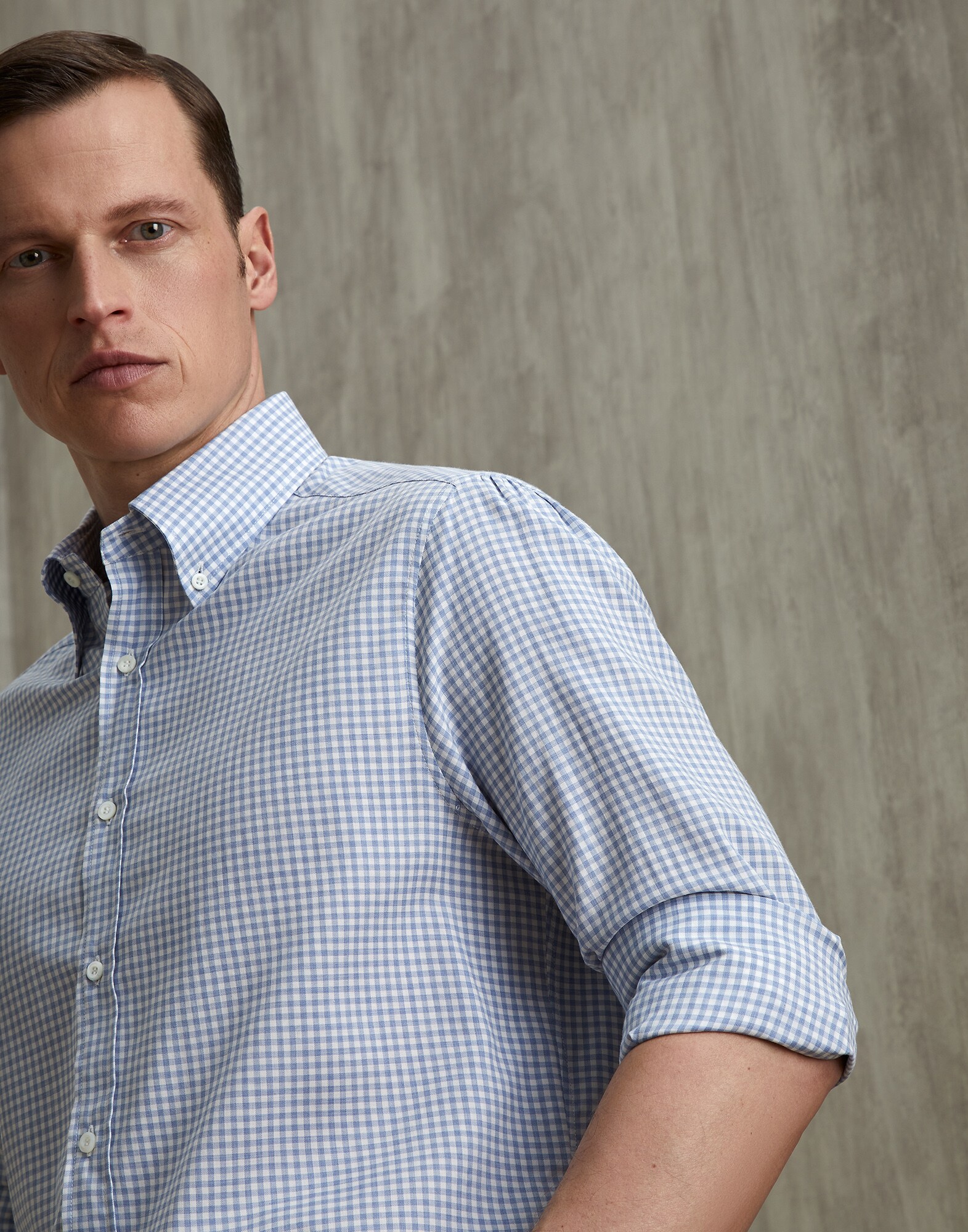 Twill shirt Sky Blue Man - Brunello Cucinelli