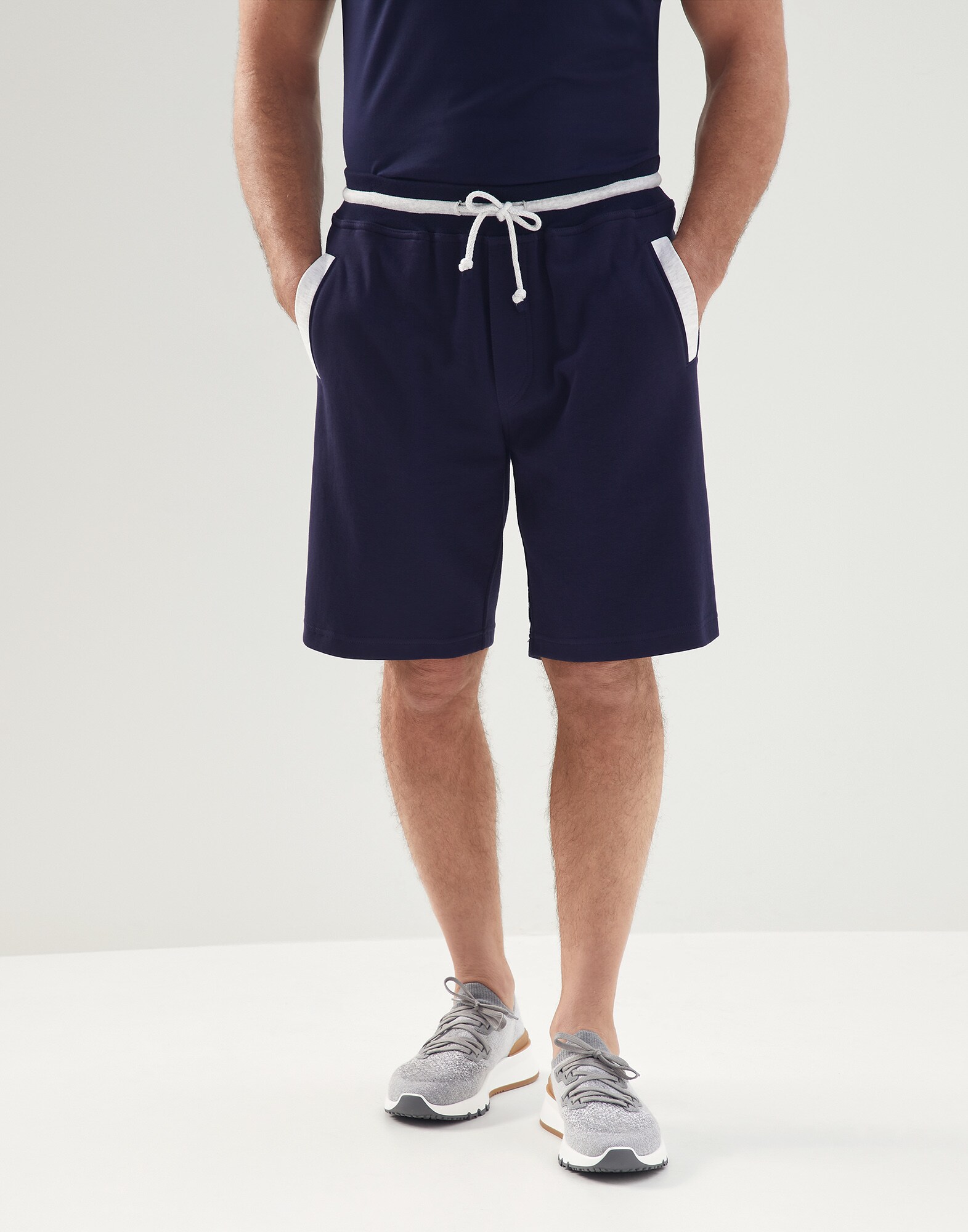French terry Bermuda shorts