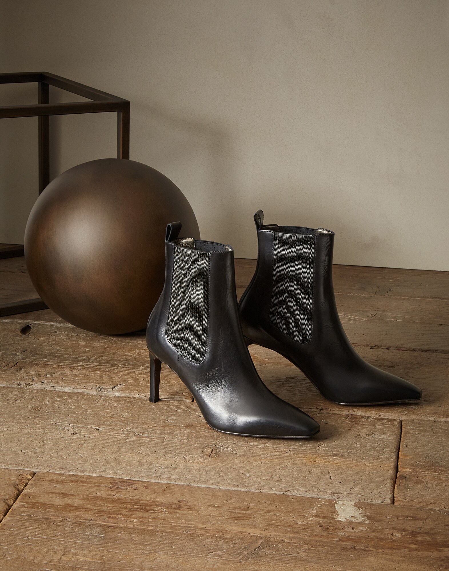 Mid Calf Boots Black Woman 1 - Brunello Cucinelli