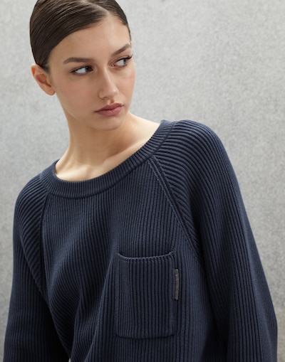 Sweater with monili Night Woman - Brunello Cucinelli 