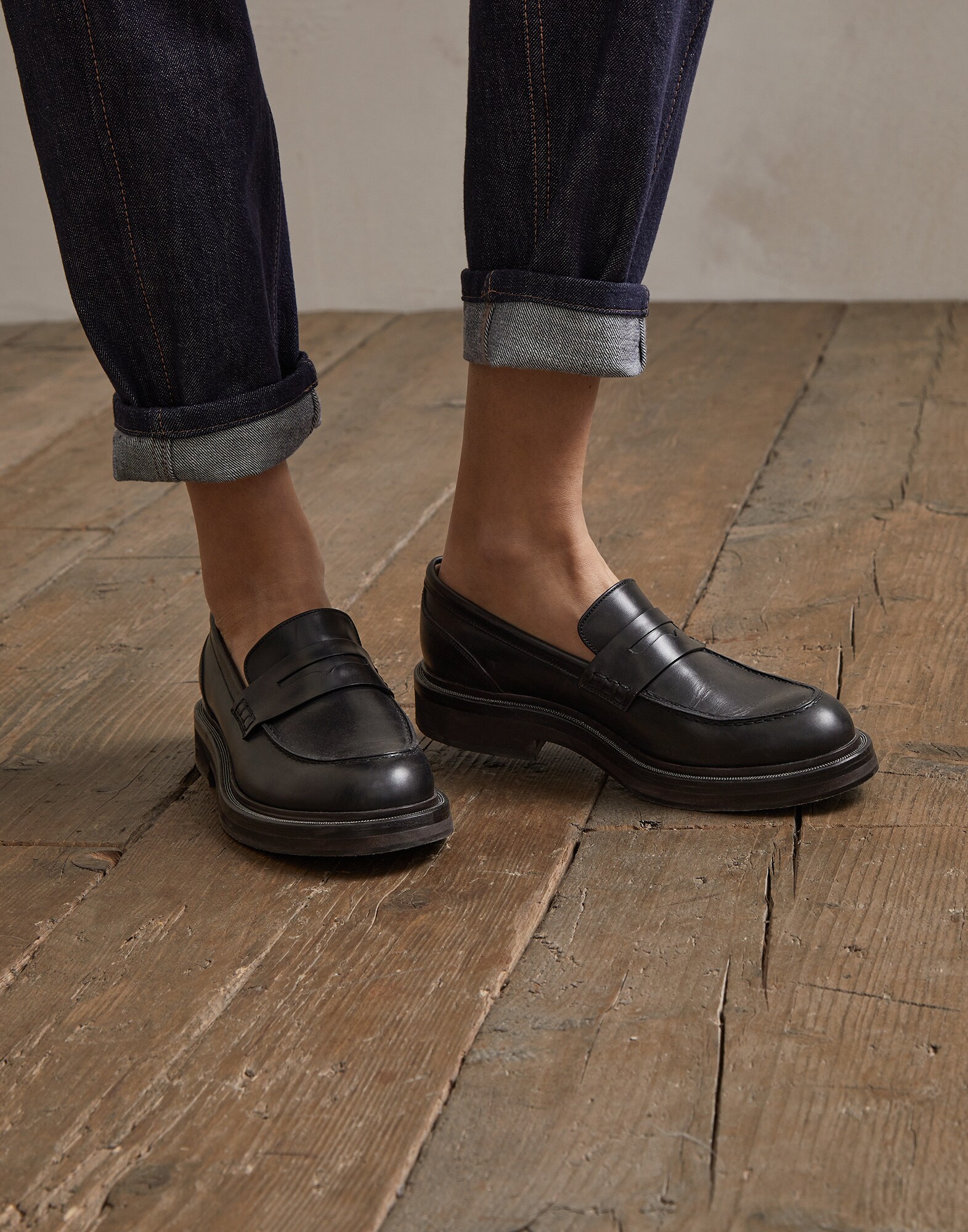 Mokassins Schwarz Damen 4 - Brunello Cucinelli